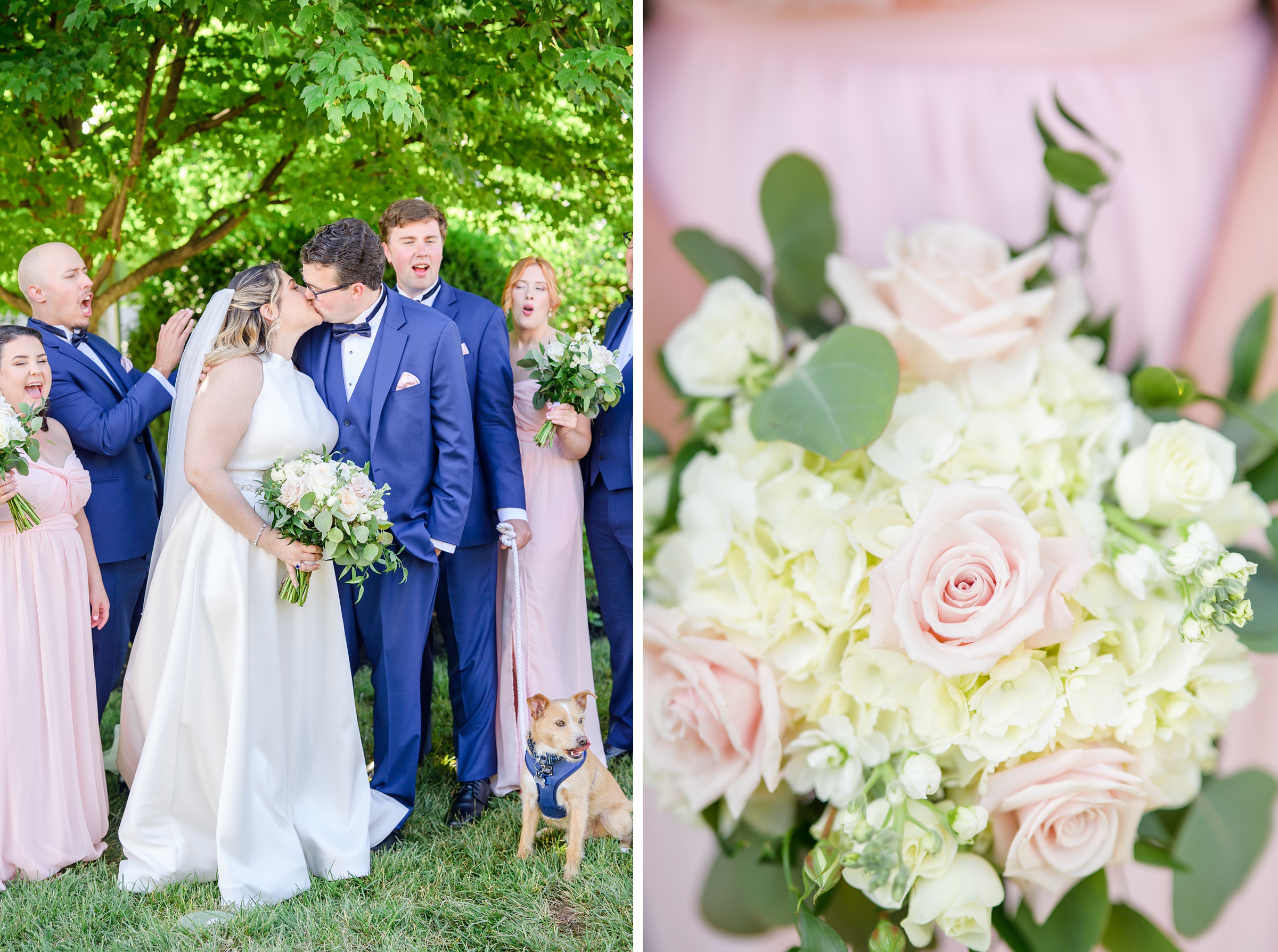 Blush and White Spring Wedding Day at Birkby House in Leesburg, Virginia Photographed by Baltimore Wedding Photographer Cait Kramer Photography