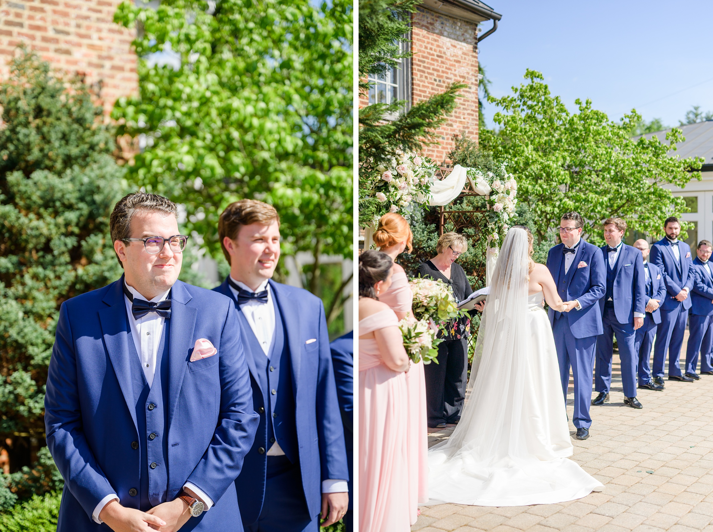 Blush and White Spring Wedding Day at Birkby House in Leesburg, Virginia Photographed by Baltimore Wedding Photographer Cait Kramer Photography