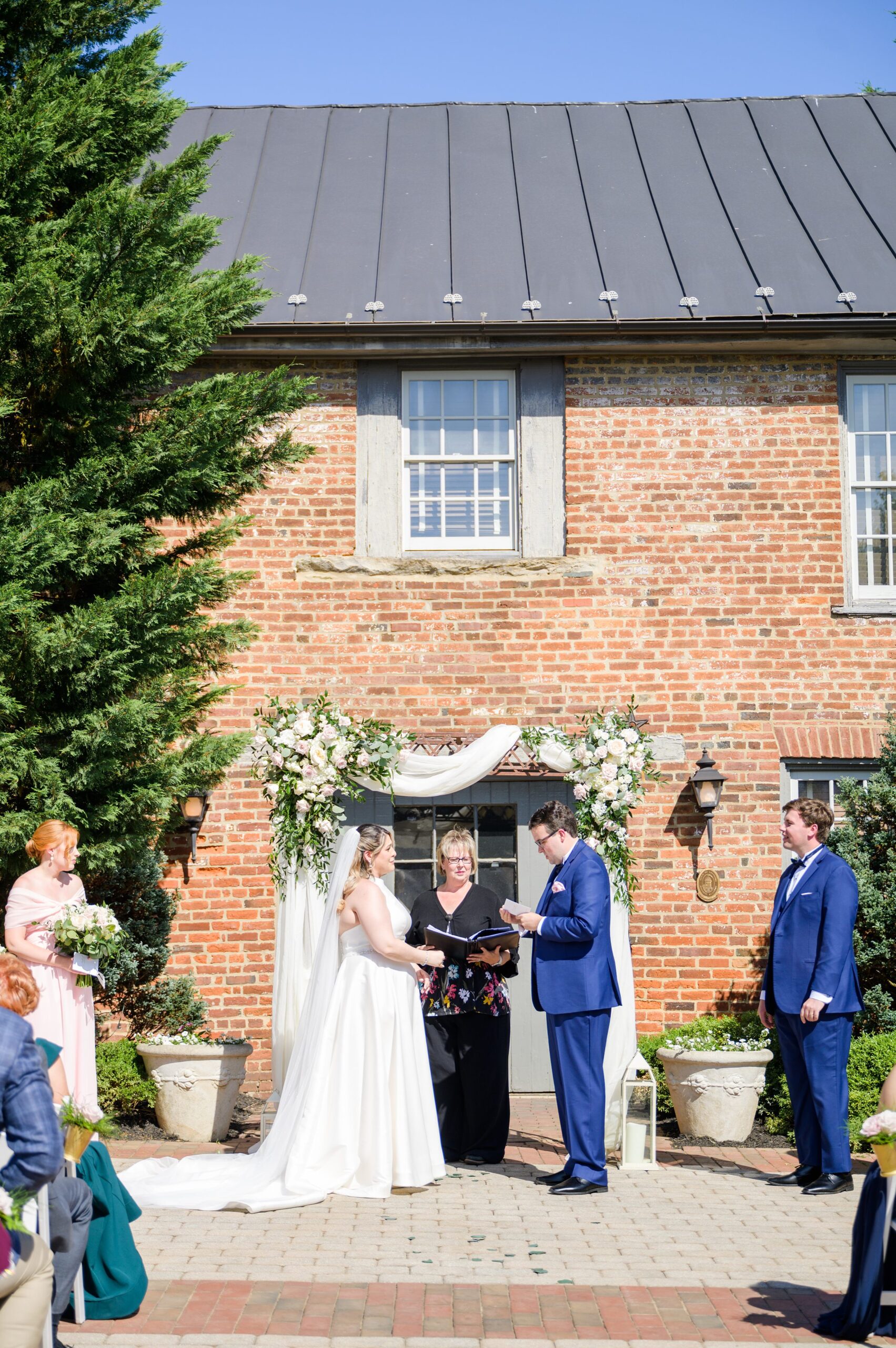 Blush and White Spring Wedding Day at Birkby House in Leesburg, Virginia Photographed by Baltimore Wedding Photographer Cait Kramer Photography