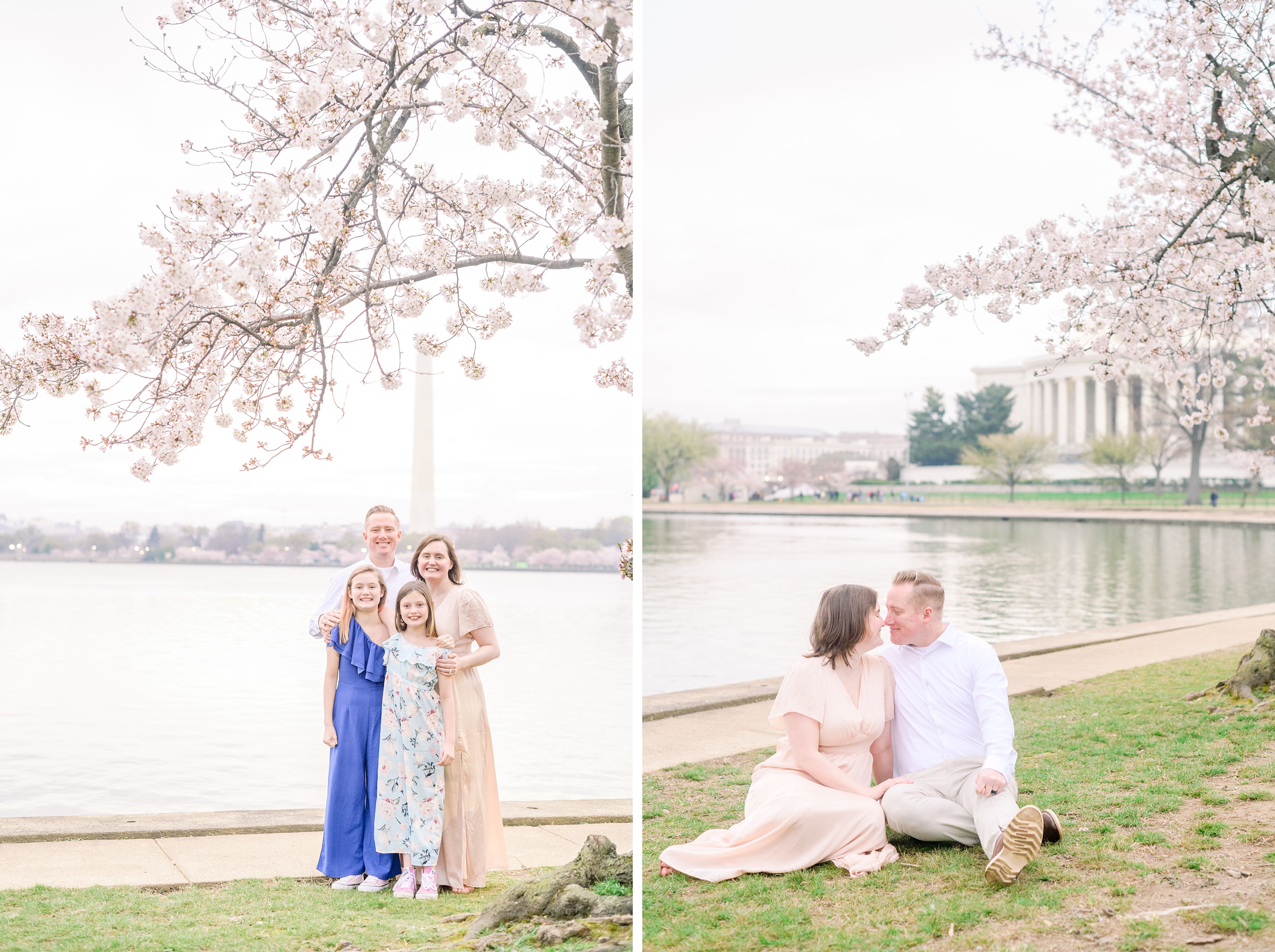 DC Cherry Blossom Family Portrait Sessions Photographed by Baltimore Portrait Photographer Cait Kramer Photography