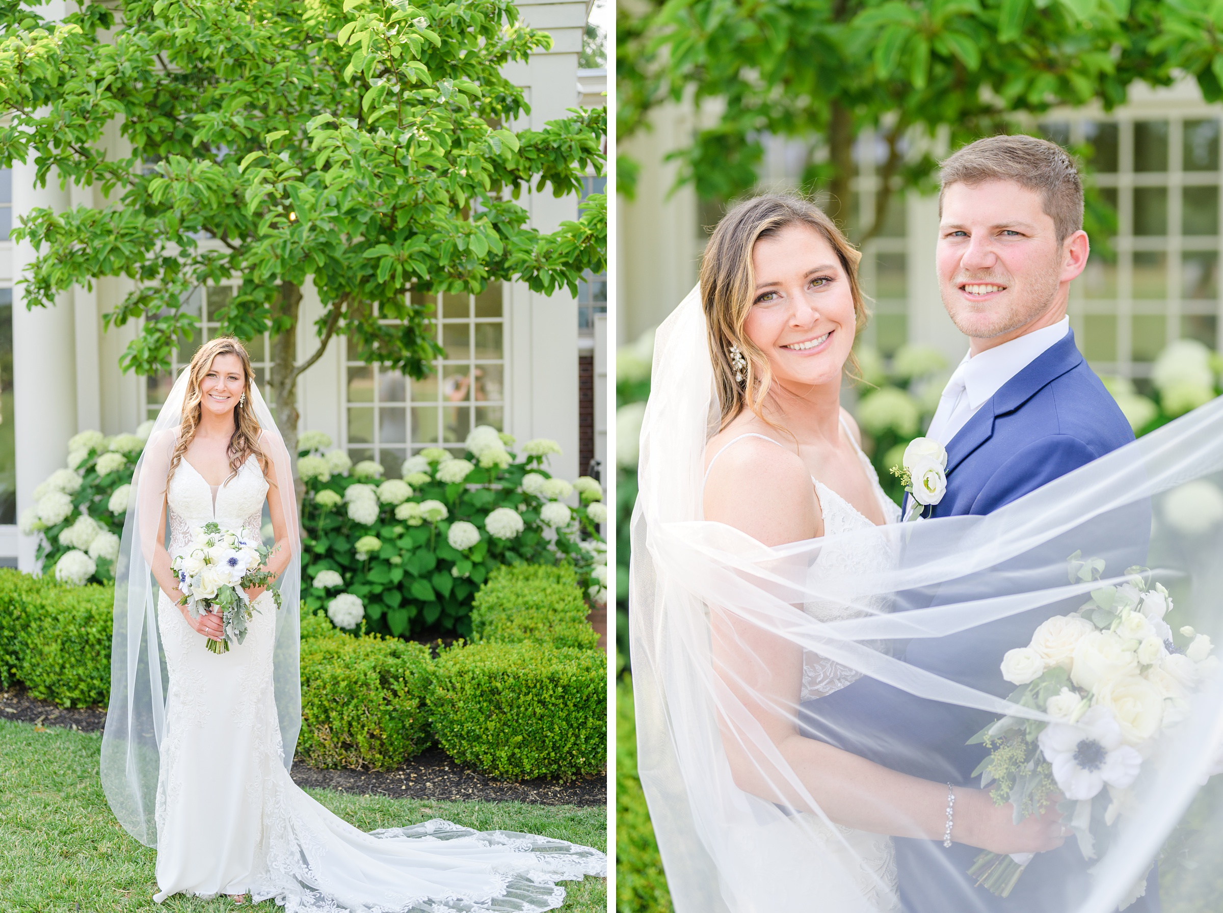 Silver Sage and Navy Summer wedding day at the Philadelphia Cricket Club Photographed by Baltimore Wedding Photographer Cait Kramer Photography