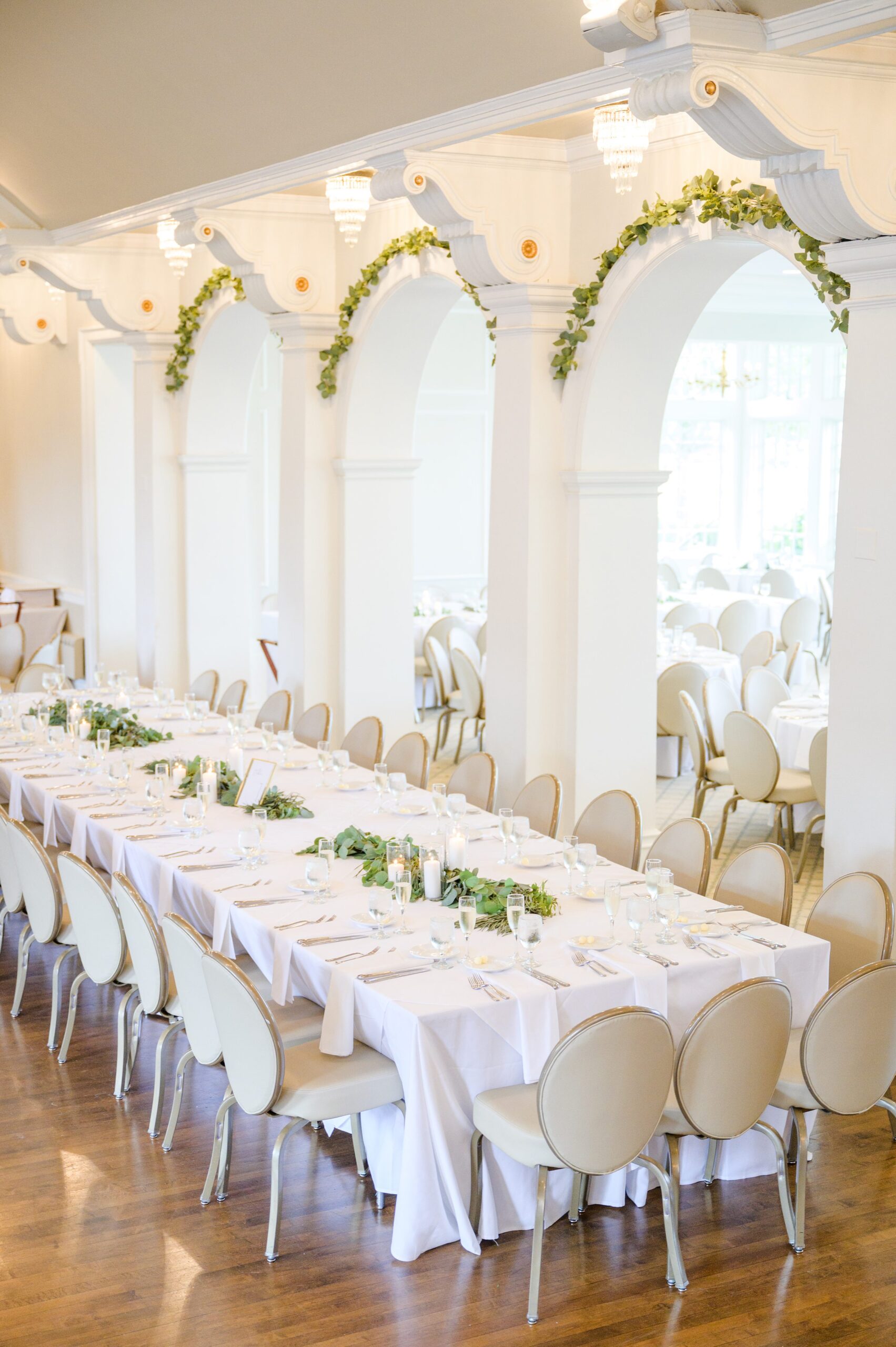 Silver Sage and Navy Summer wedding day at the Philadelphia Cricket Club Photographed by Baltimore Wedding Photographer Cait Kramer Photography