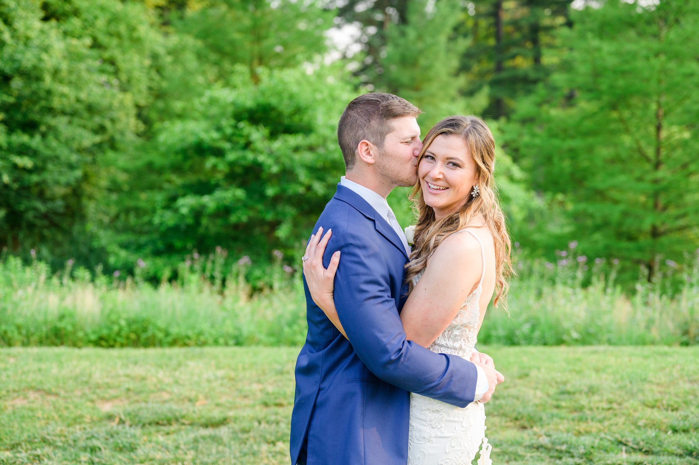 Silver Sage and Navy Summer wedding day at the Philadelphia Cricket Club Photographed by Baltimore Wedding Photographer Cait Kramer Photography