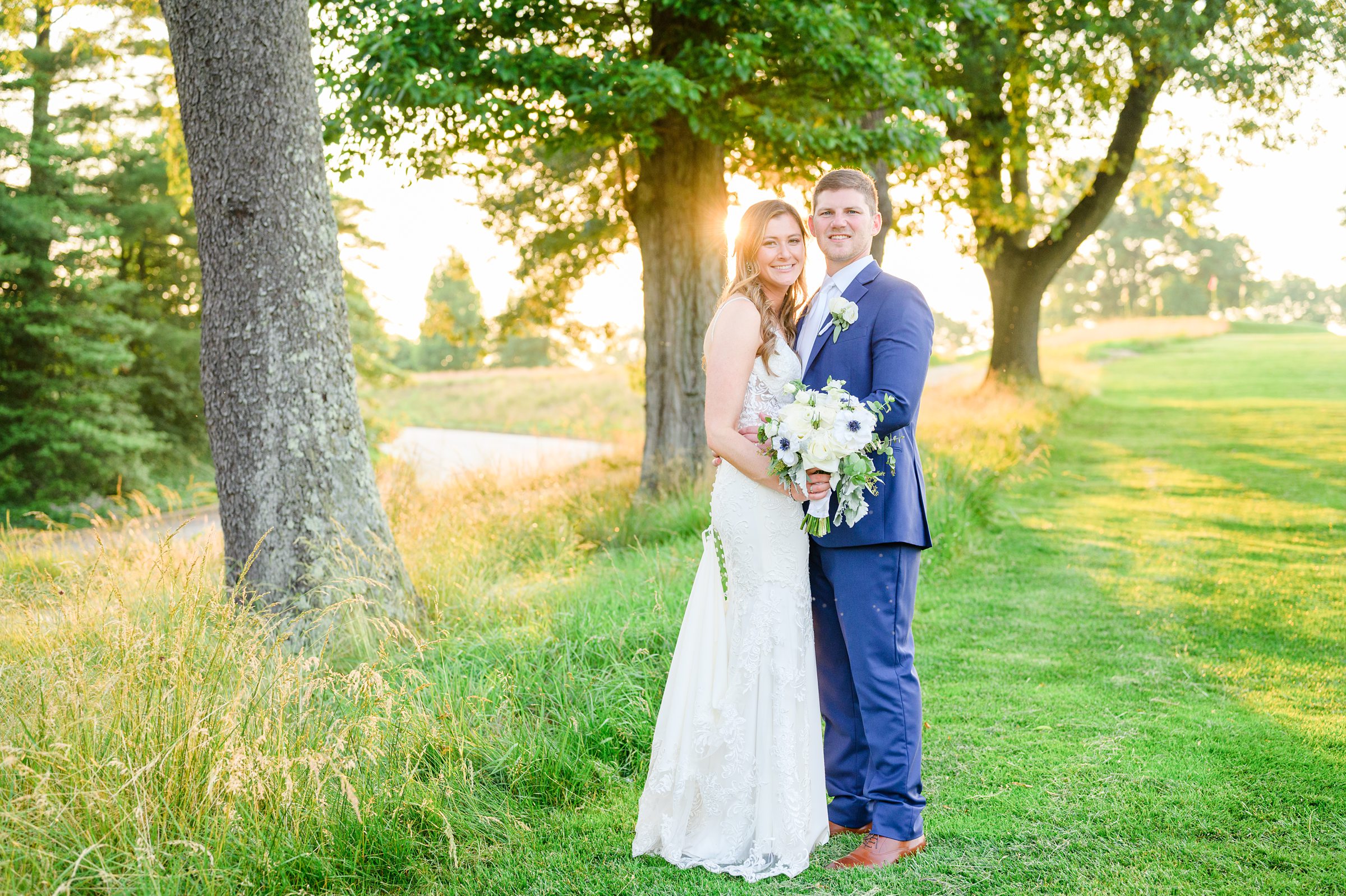 Silver Sage and Navy Summer wedding day at the Philadelphia Cricket Club Photographed by Baltimore Wedding Photographer Cait Kramer Photography