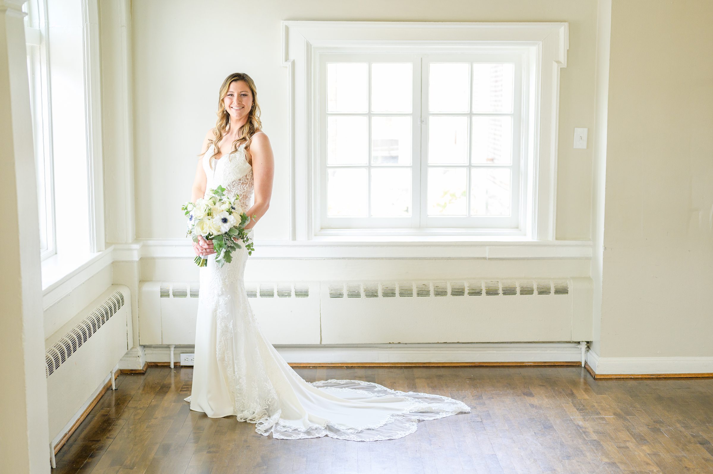 Silver Sage and Navy Summer wedding day at the Philadelphia Cricket Club Photographed by Baltimore Wedding Photographer Cait Kramer Photography