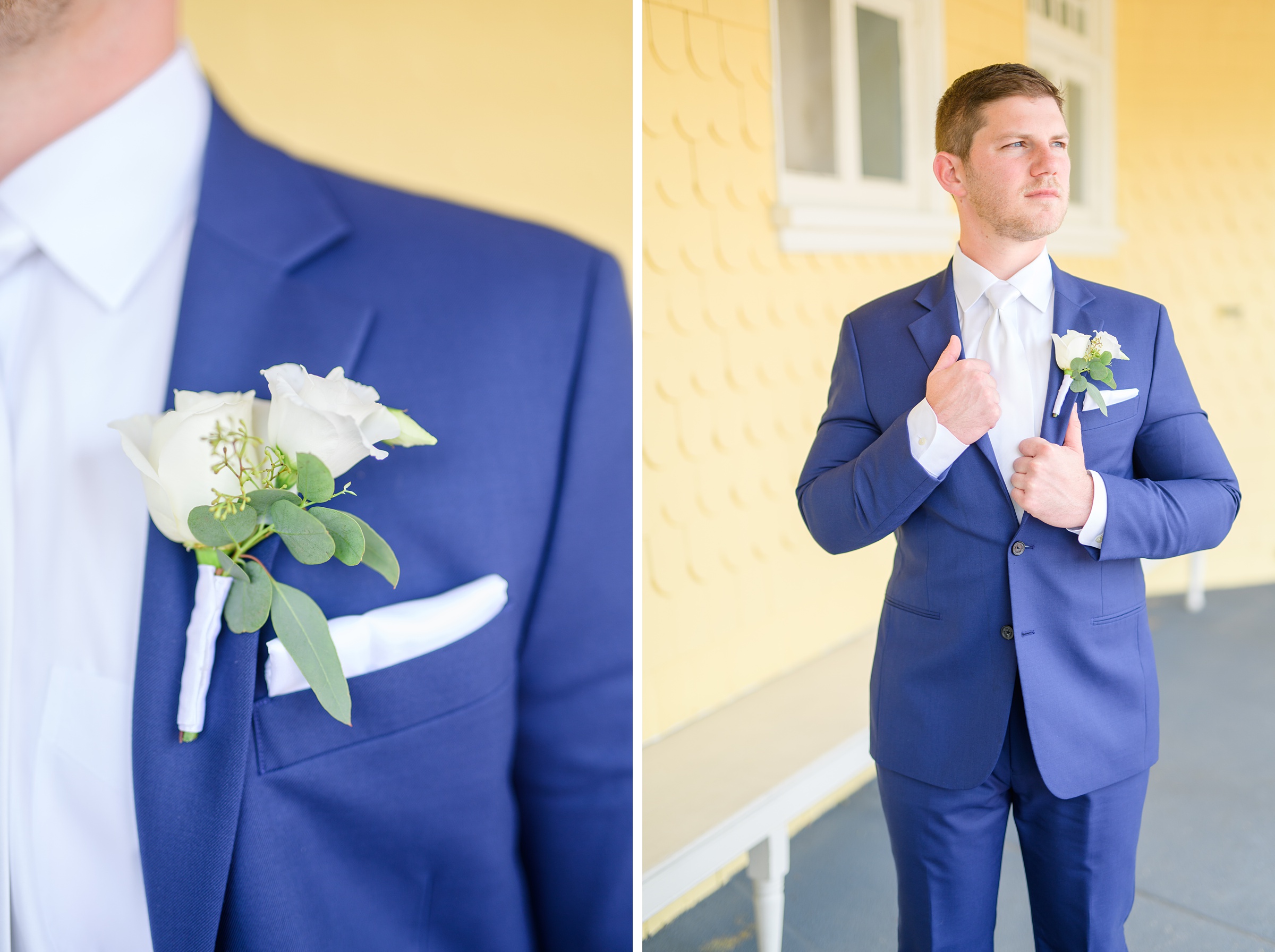 Silver Sage and Navy Summer wedding day at the Philadelphia Cricket Club Photographed by Baltimore Wedding Photographer Cait Kramer Photography