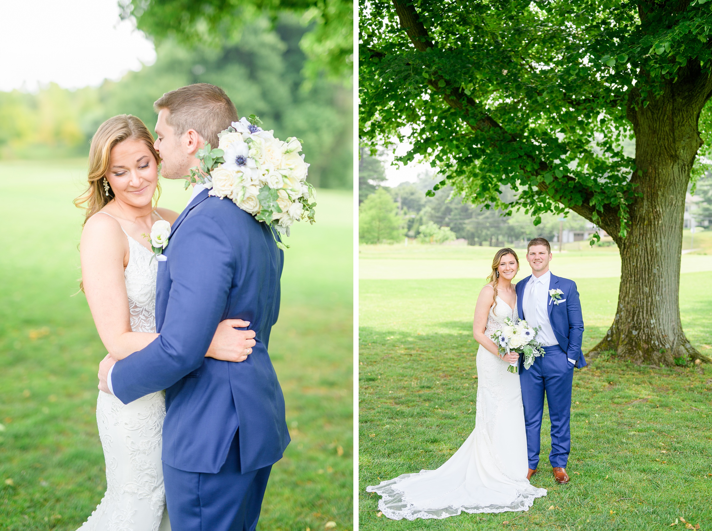 Silver Sage and Navy Summer wedding day at the Philadelphia Cricket Club Photographed by Baltimore Wedding Photographer Cait Kramer Photography