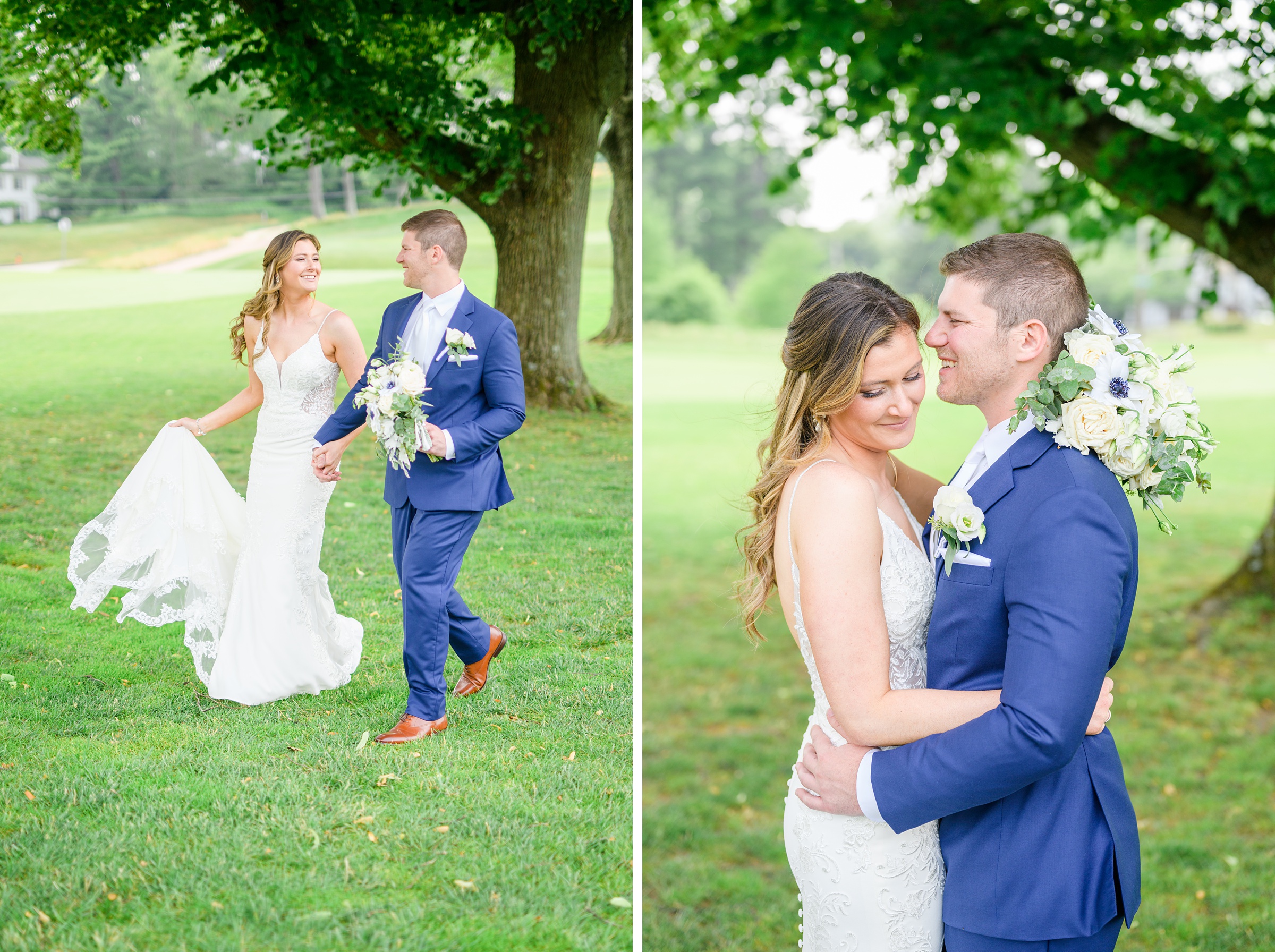 Silver Sage and Navy Summer wedding day at the Philadelphia Cricket Club Photographed by Baltimore Wedding Photographer Cait Kramer Photography