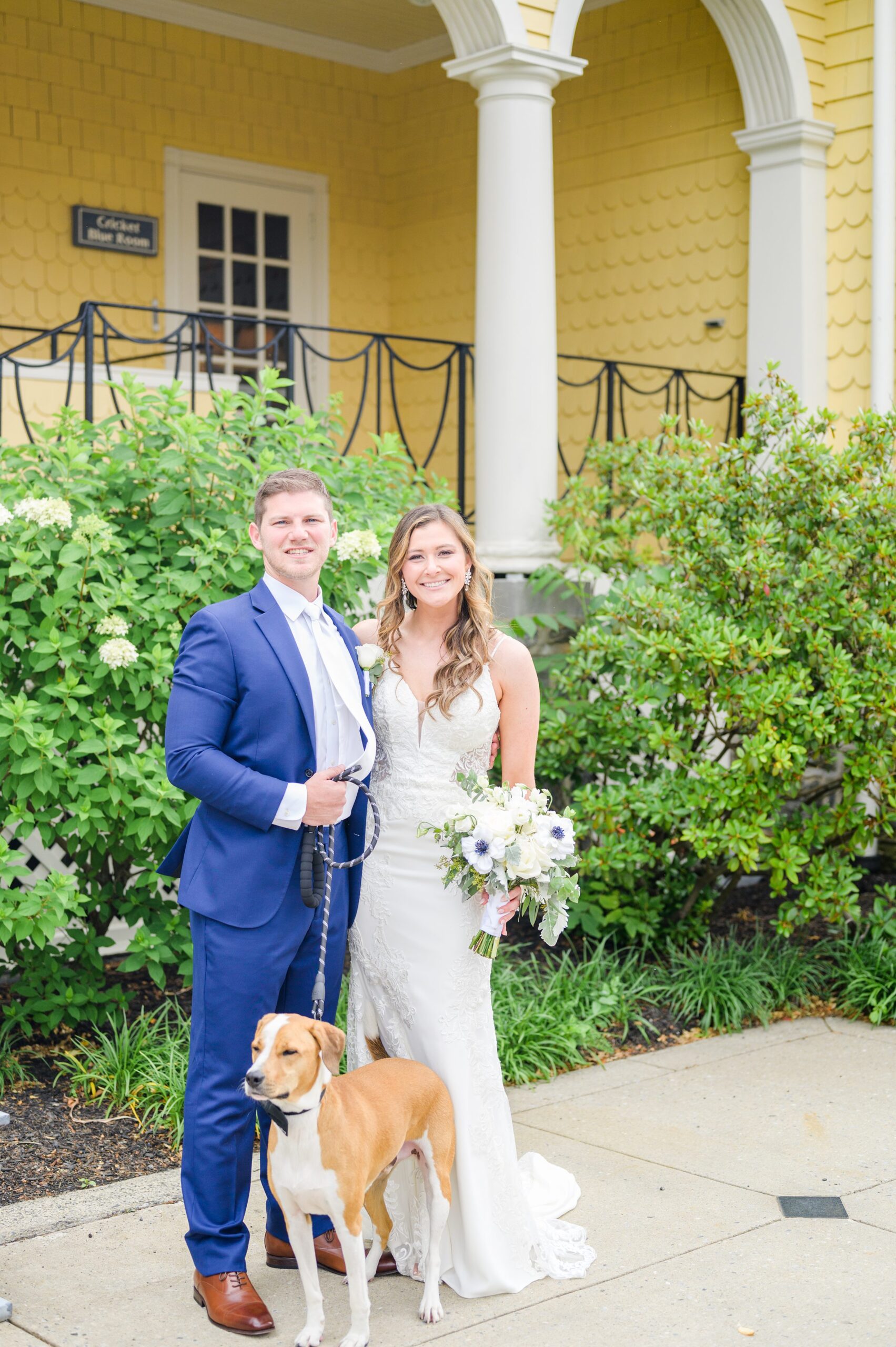 Silver Sage and Navy Summer wedding day at the Philadelphia Cricket Club Photographed by Baltimore Wedding Photographer Cait Kramer Photography