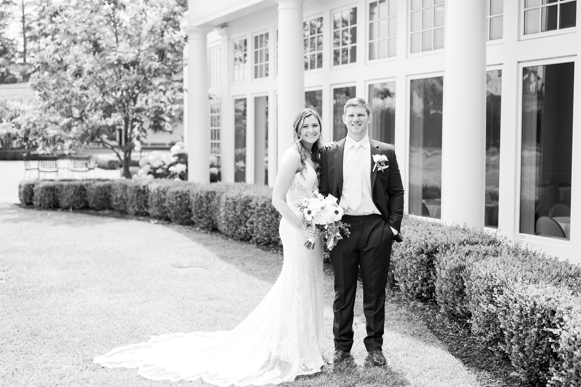 Silver Sage and Navy Summer wedding day at the Philadelphia Cricket Club Photographed by Baltimore Wedding Photographer Cait Kramer Photography