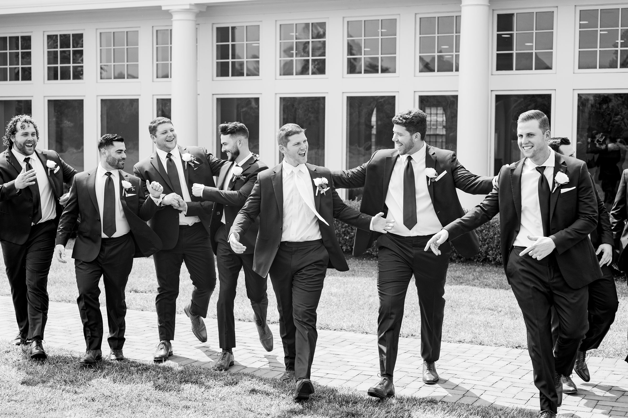 Silver Sage and Navy Summer wedding day at the Philadelphia Cricket Club Photographed by Baltimore Wedding Photographer Cait Kramer Photography