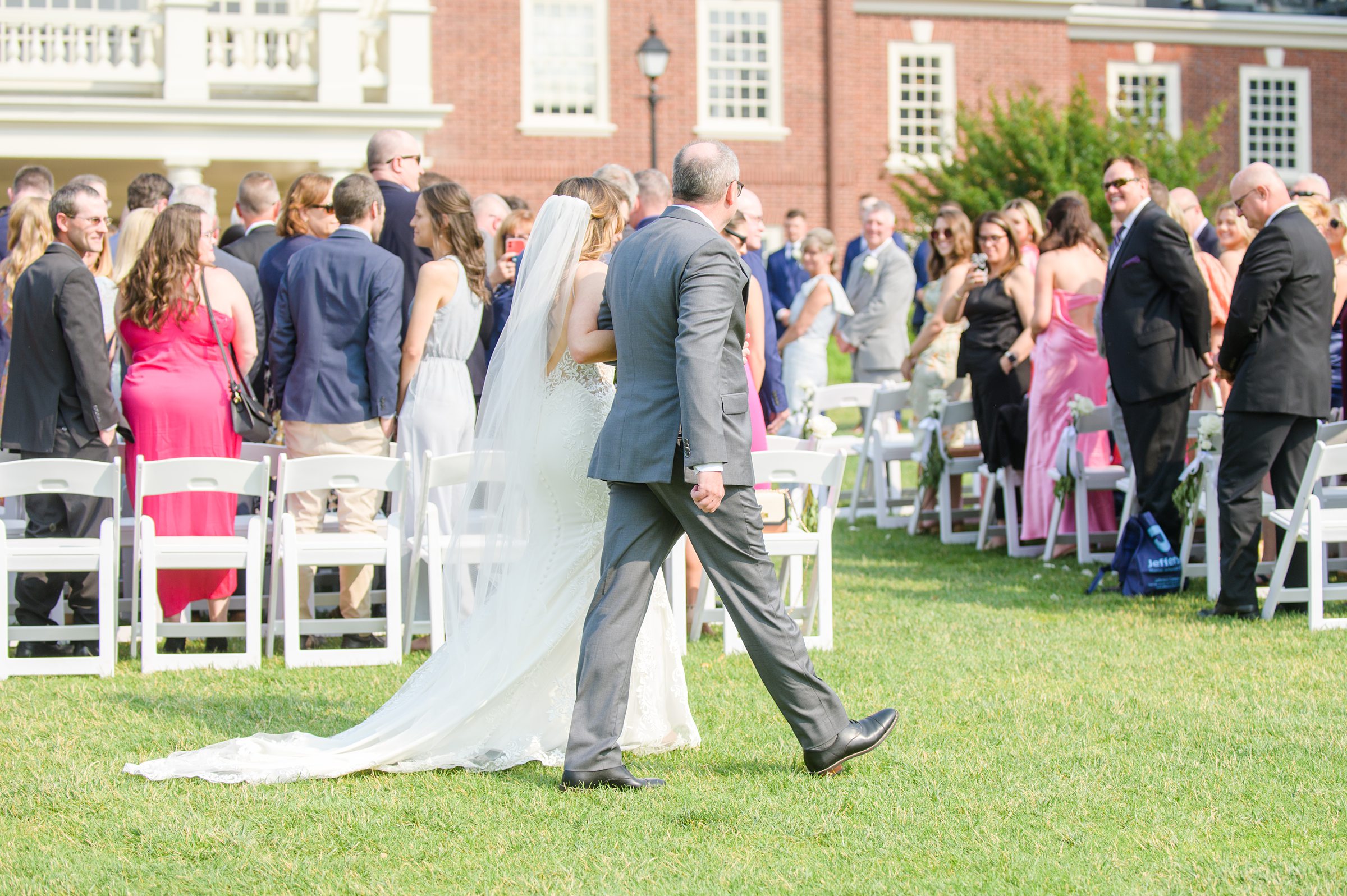 Silver Sage and Navy Summer wedding day at the Philadelphia Cricket Club Photographed by Baltimore Wedding Photographer Cait Kramer Photography