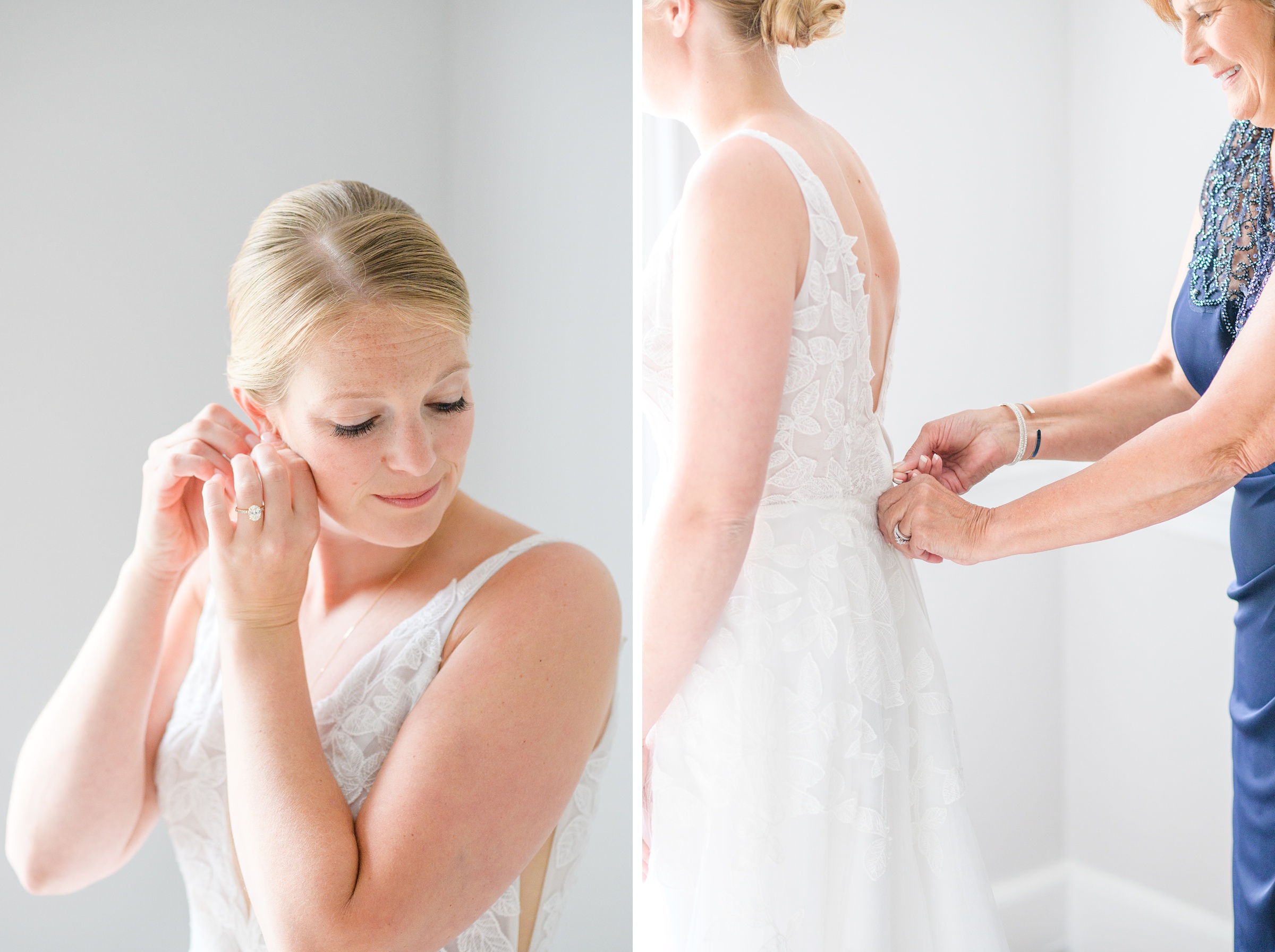 Sage Green and Navy Blue summer wedding at the Frederick Douglass Maritime Museum in Baltimore, Maryland. Photographed by Baltimore Wedding Photographer Cait Kramer Photography