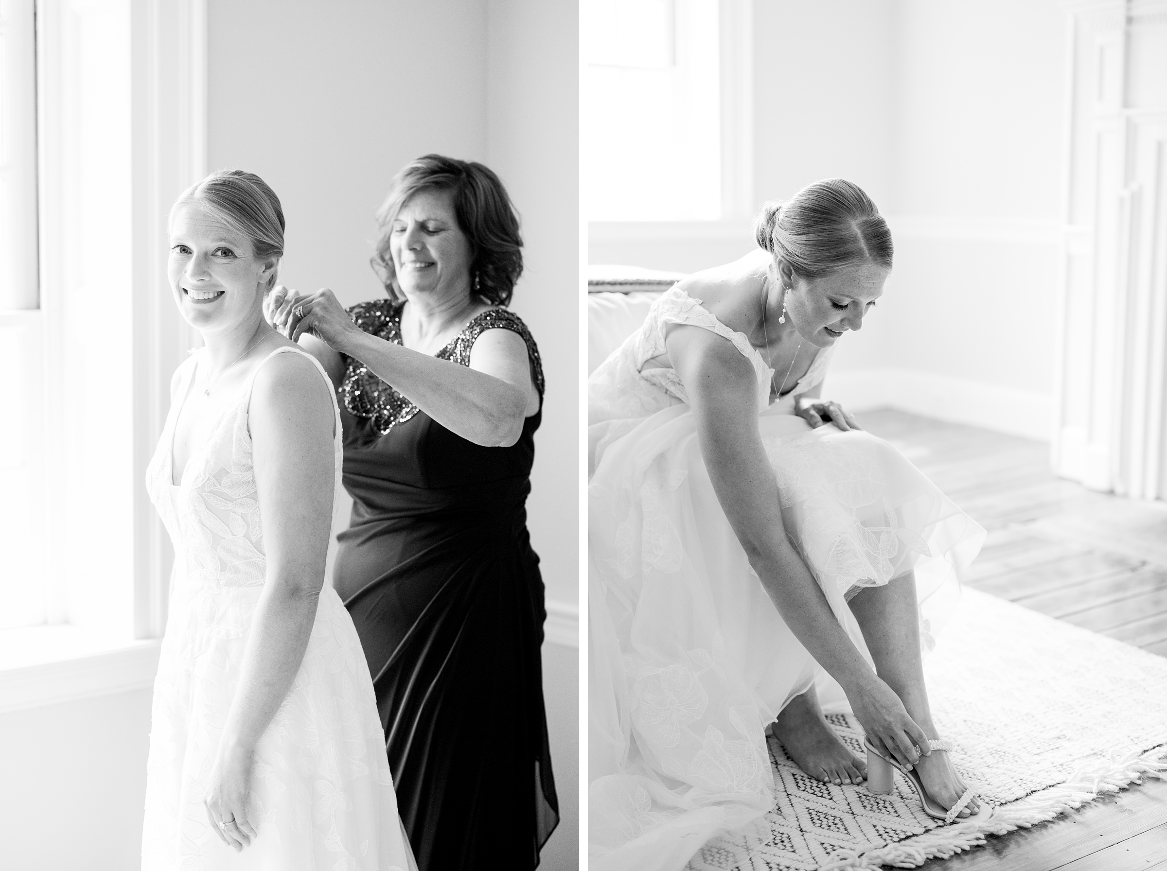 Sage Green and Navy Blue summer wedding at the Frederick Douglass Maritime Museum in Baltimore, Maryland. Photographed by Baltimore Wedding Photographer Cait Kramer Photography