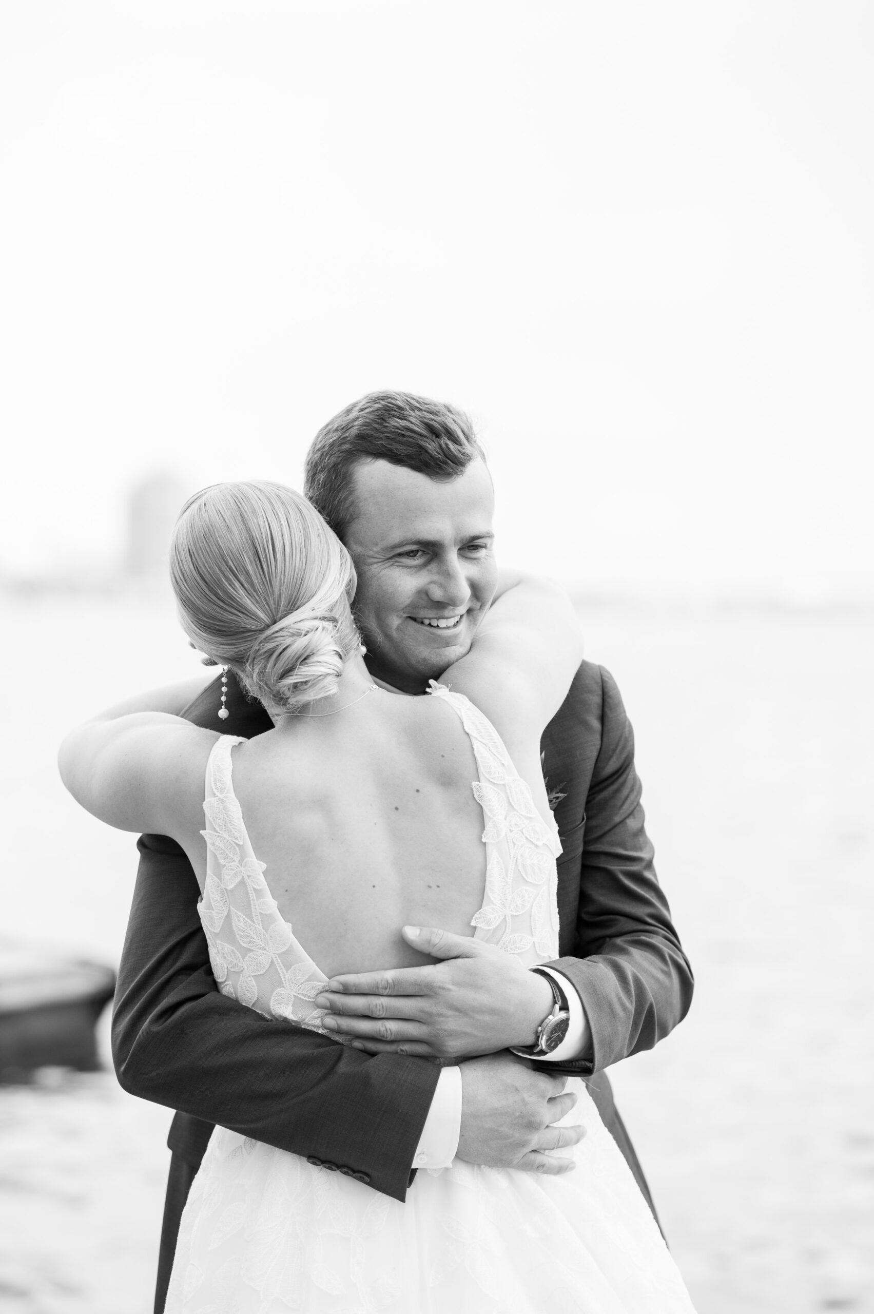 Sage Green and Navy Blue summer wedding at the Frederick Douglass Maritime Museum in Baltimore, Maryland. Photographed by Baltimore Wedding Photographer Cait Kramer Photography