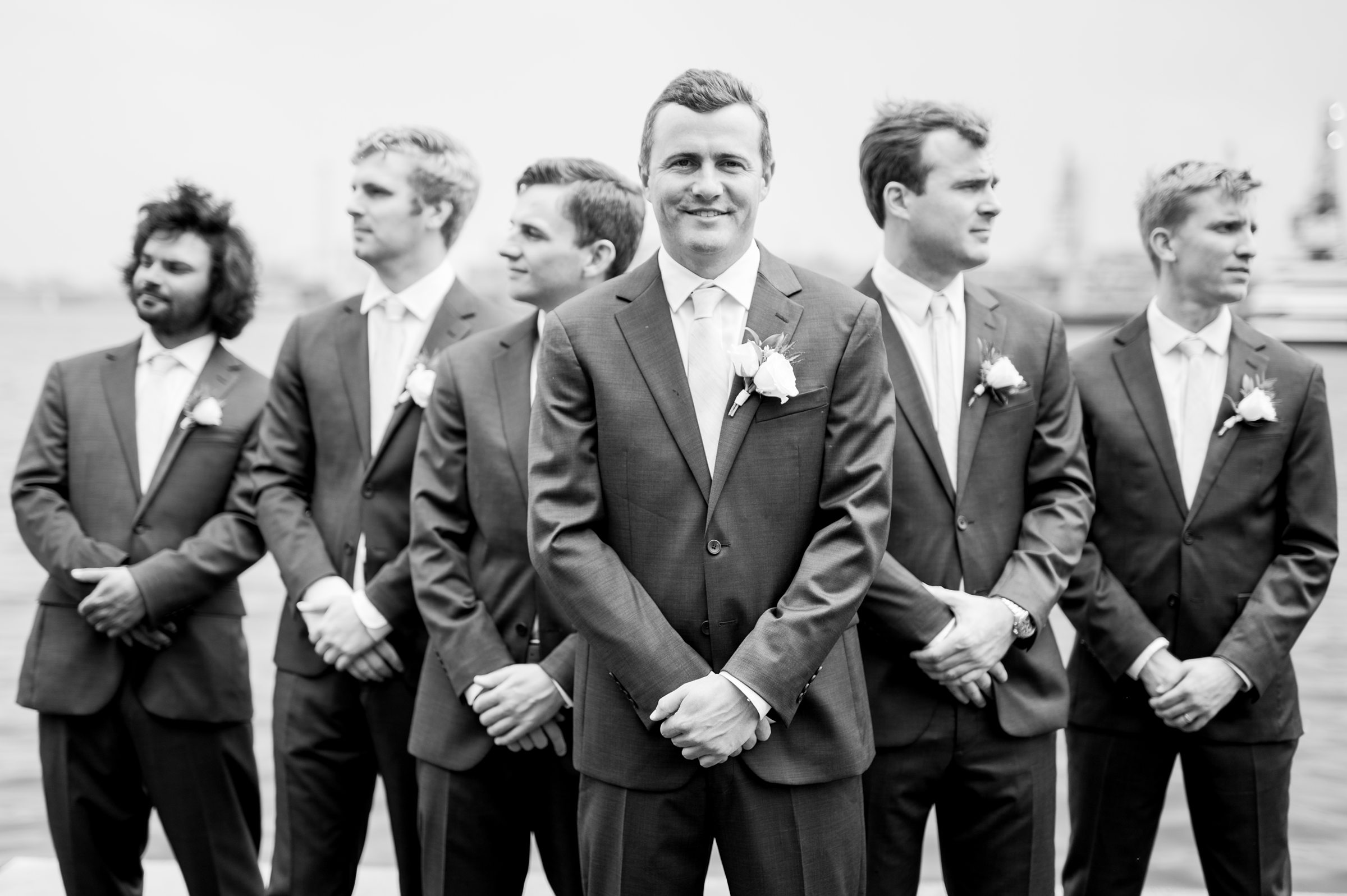 Sage Green and Navy Blue summer wedding at the Frederick Douglass Maritime Museum in Baltimore, Maryland. Photographed by Baltimore Wedding Photographer Cait Kramer Photography