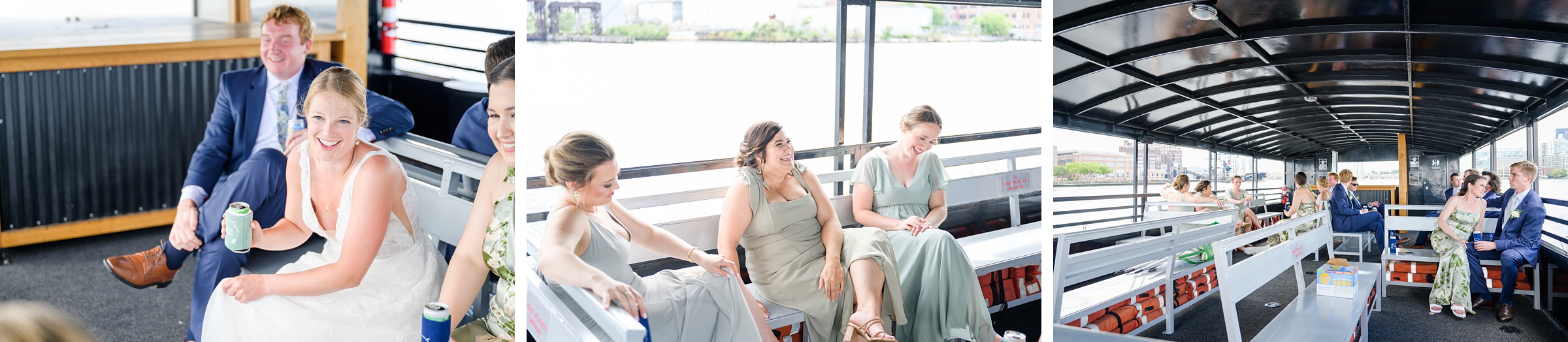 Sage Green and Navy Blue summer wedding at the Frederick Douglass Maritime Museum in Baltimore, Maryland. Photographed by Baltimore Wedding Photographer Cait Kramer Photography