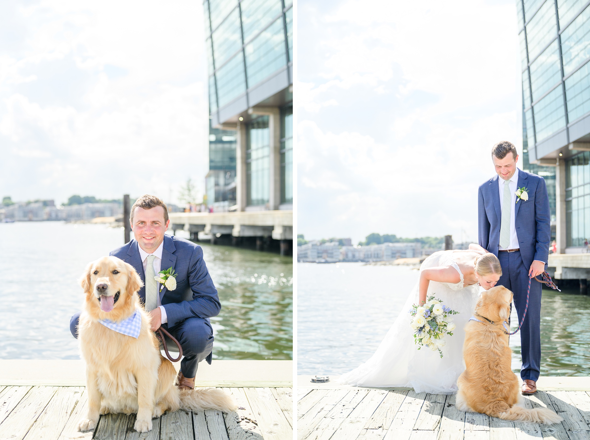 Sage Green and Navy Blue summer wedding at the Frederick Douglass Maritime Museum in Baltimore, Maryland. Photographed by Baltimore Wedding Photographer Cait Kramer Photography