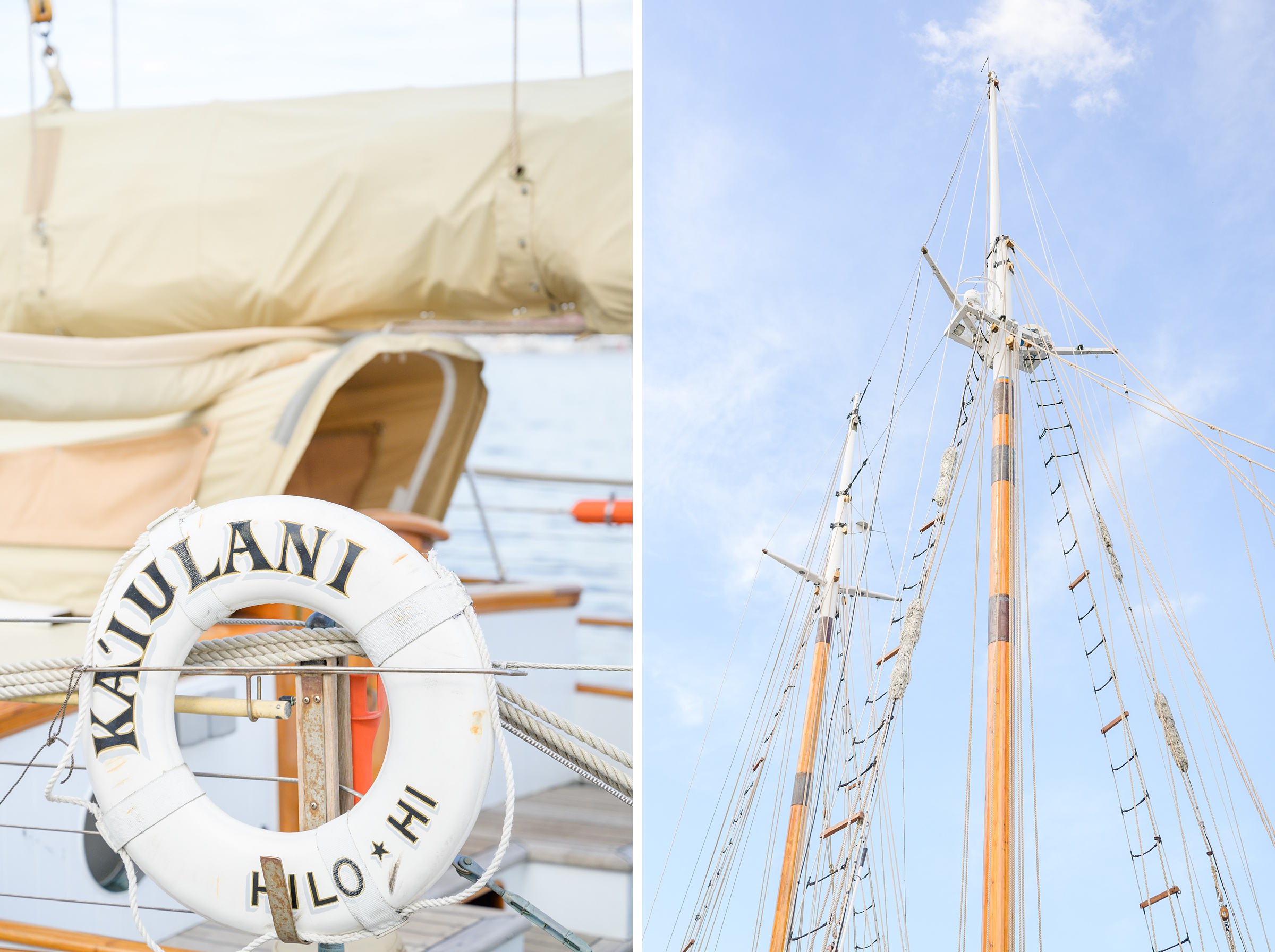 Sage Green and Navy Blue summer wedding at the Frederick Douglass Maritime Museum in Baltimore, Maryland. Photographed by Baltimore Wedding Photographer Cait Kramer Photography