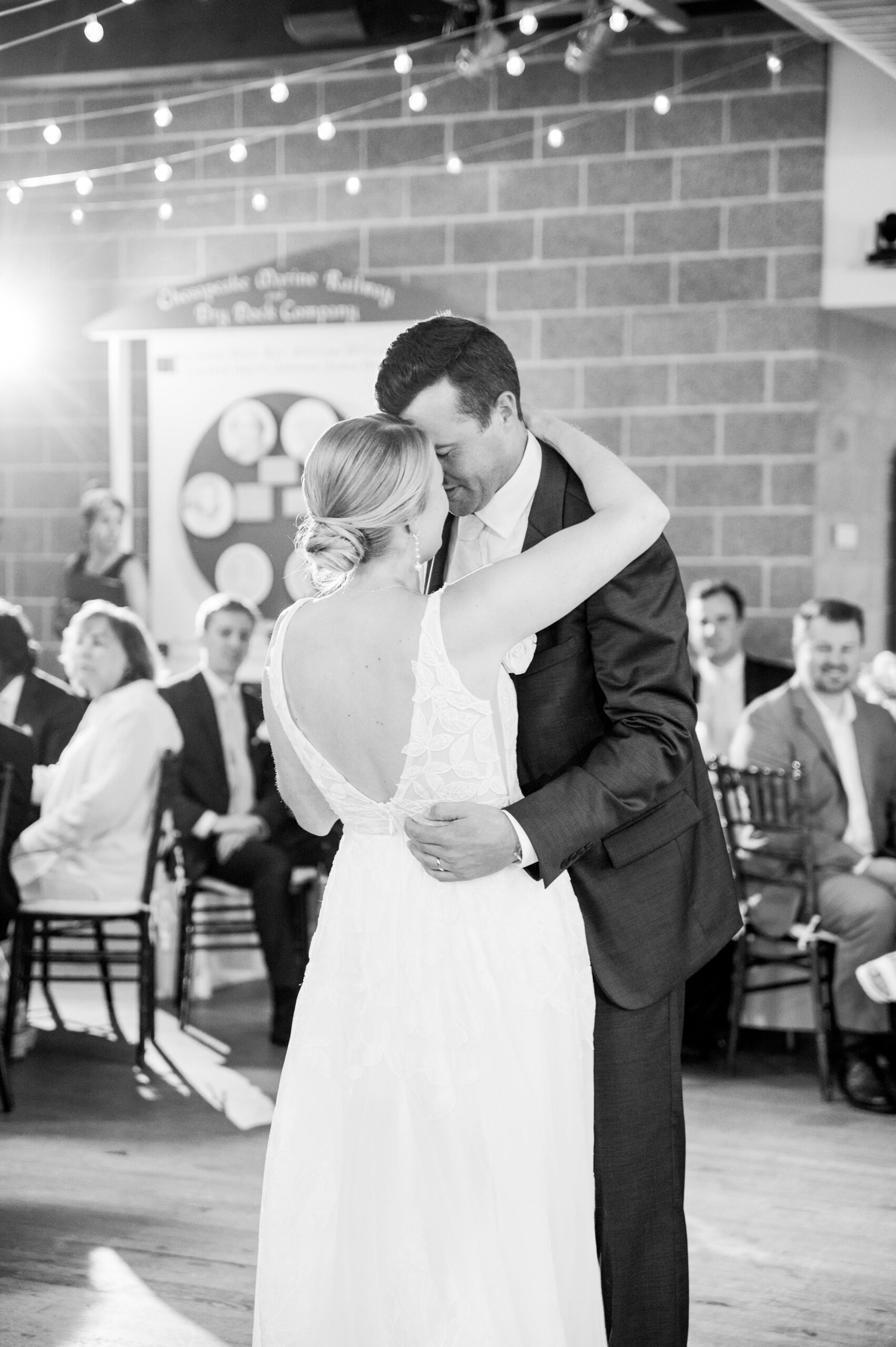 Sage Green and Navy Blue summer wedding at the Frederick Douglass Maritime Museum in Baltimore, Maryland. Photographed by Baltimore Wedding Photographer Cait Kramer Photography