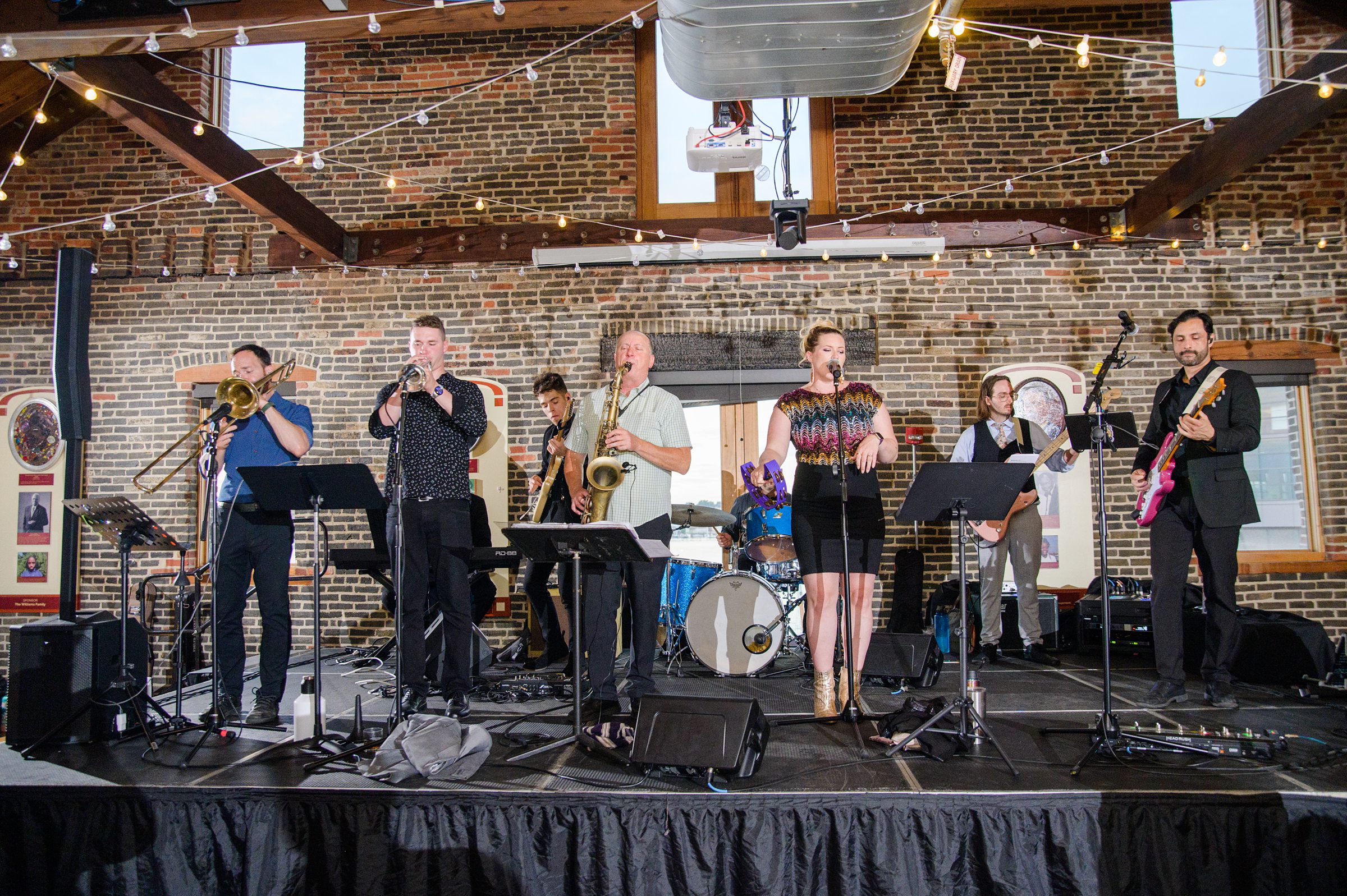 Sage Green and Navy Blue summer wedding at the Frederick Douglass Maritime Museum in Baltimore, Maryland. Photographed by Baltimore Wedding Photographer Cait Kramer Photography