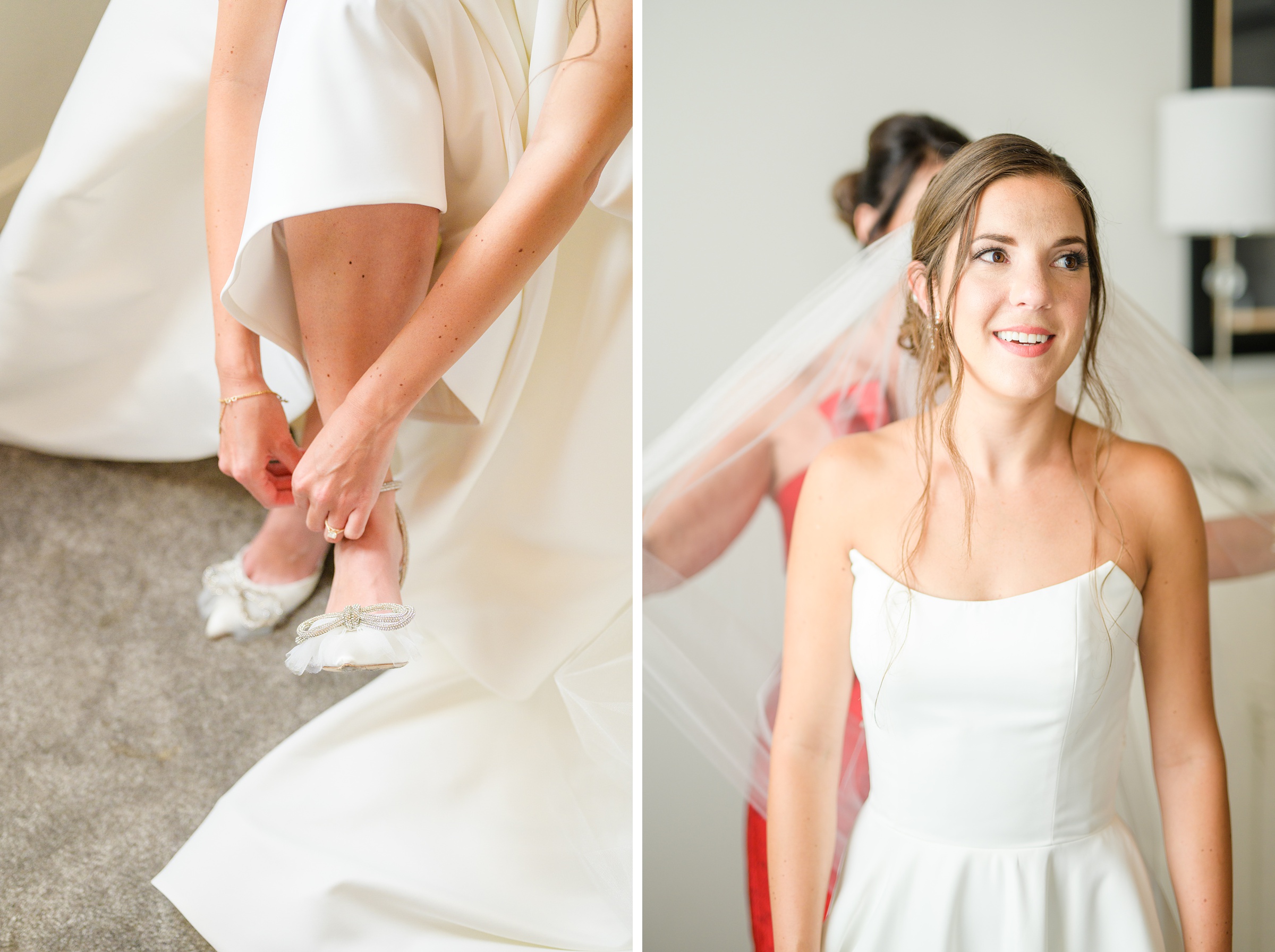 Neutral and Elegant summer wedding day at the Cork Factory Hotel in Lancaster, Pennsylvania Photographed by Baltimore Wedding Photographer Cait Kramer Photography