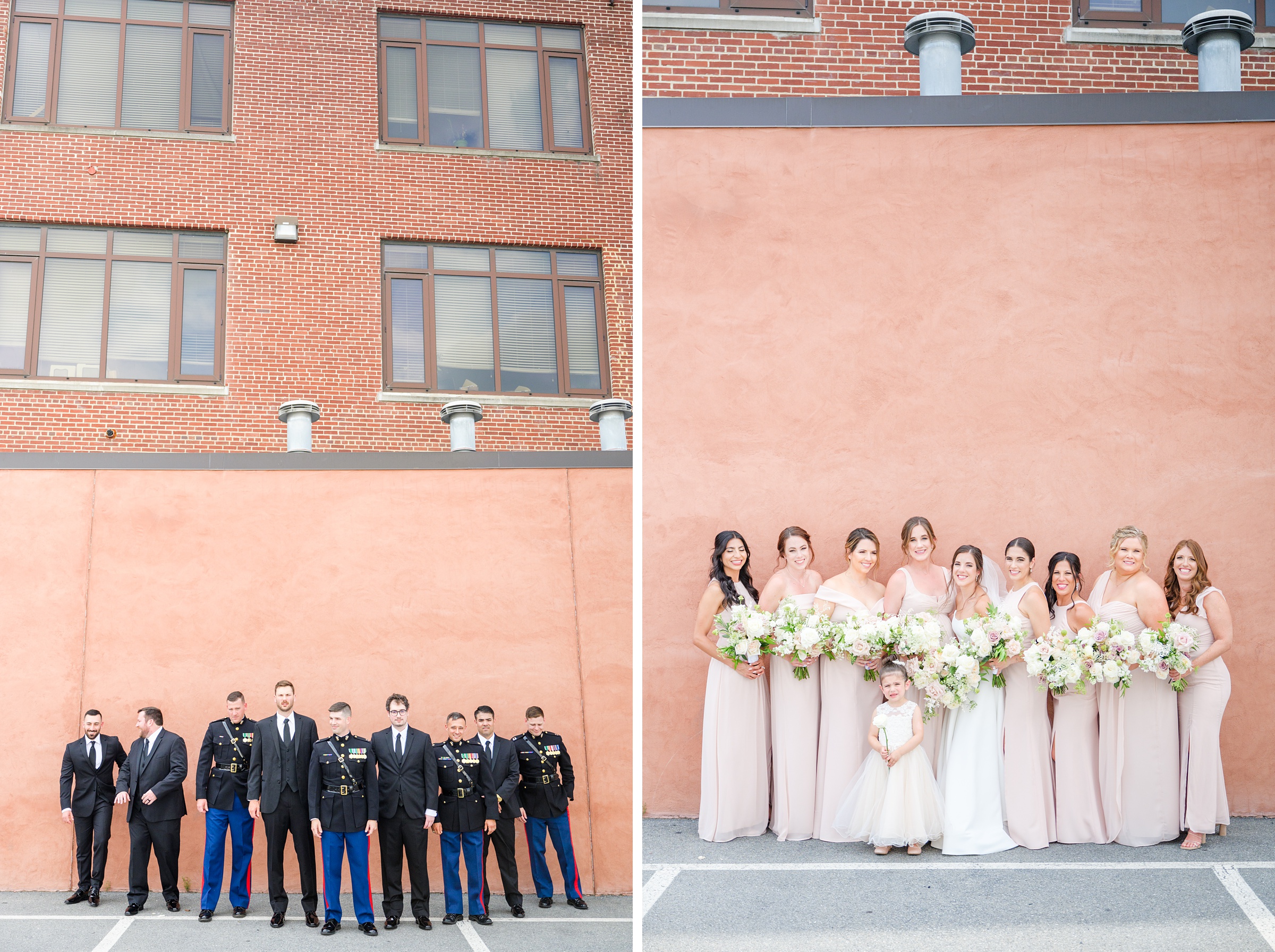 Neutral and Elegant summer wedding day at the Cork Factory Hotel in Lancaster, Pennsylvania Photographed by Baltimore Wedding Photographer Cait Kramer Photography