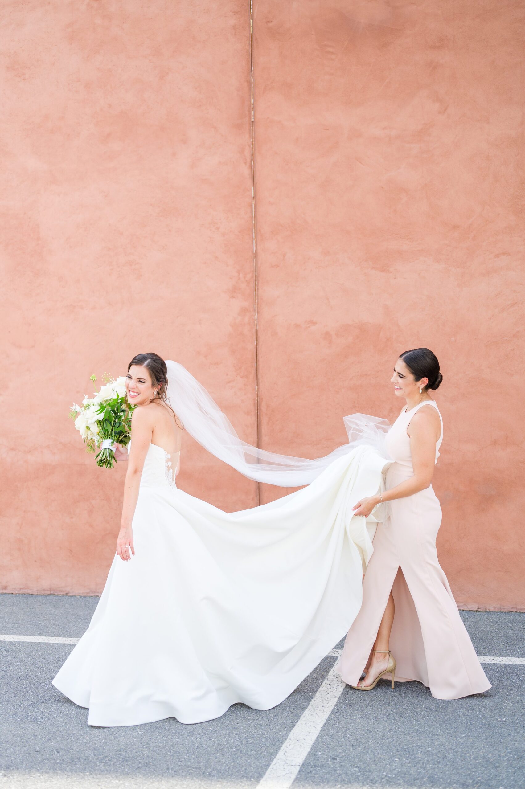 Neutral and Elegant summer wedding day at the Cork Factory Hotel in Lancaster, Pennsylvania Photographed by Baltimore Wedding Photographer Cait Kramer Photography