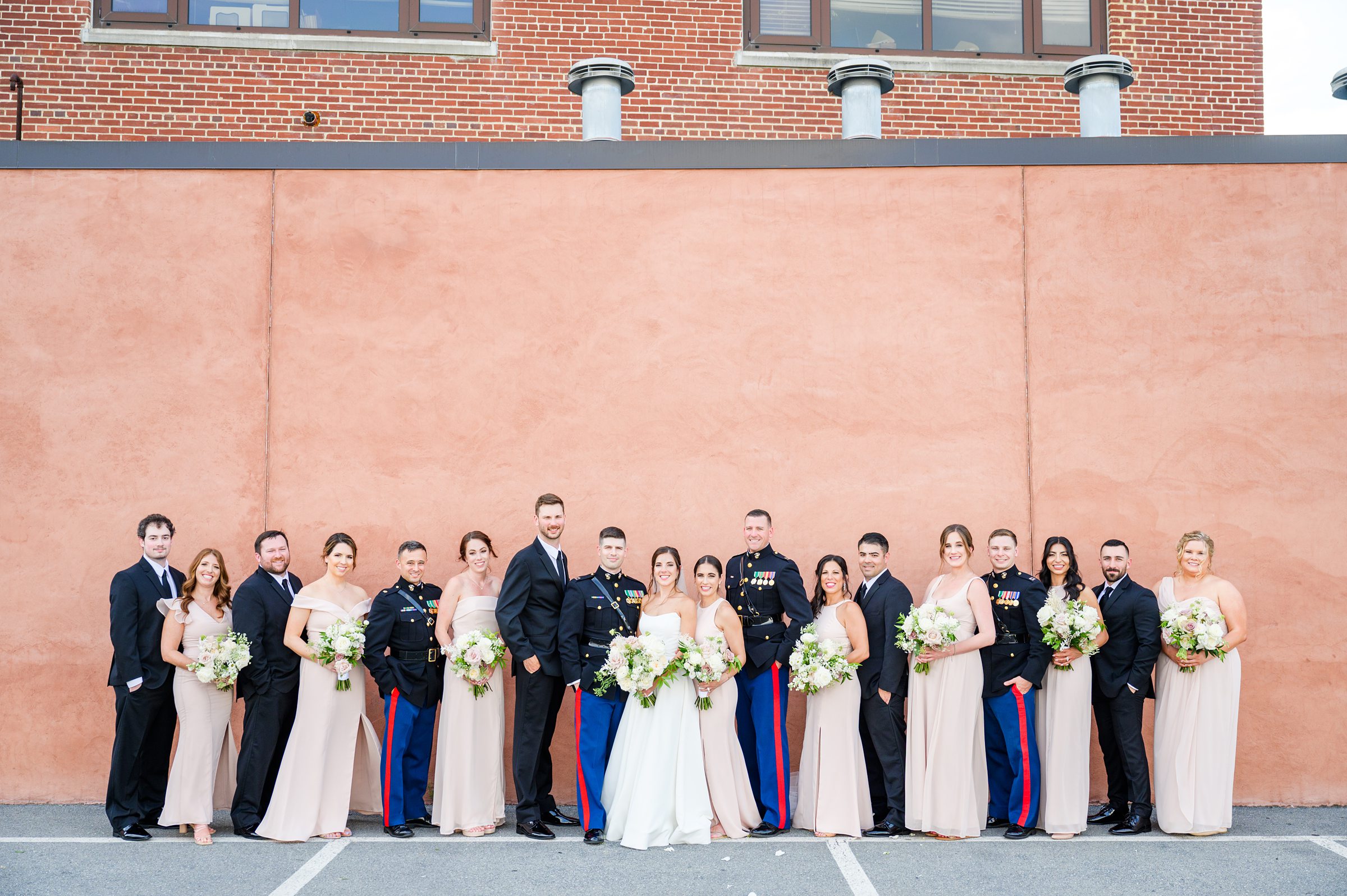 Neutral and Elegant summer wedding day at the Cork Factory Hotel in Lancaster, Pennsylvania Photographed by Baltimore Wedding Photographer Cait Kramer Photography