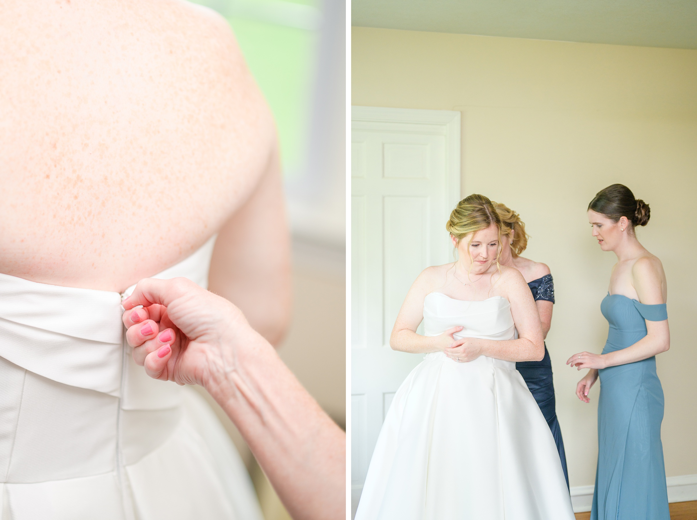 Blue and White Summer wedding day at the Philadelphia Cricket Club Photographed by Baltimore Wedding Photographer Cait Kramer Photography