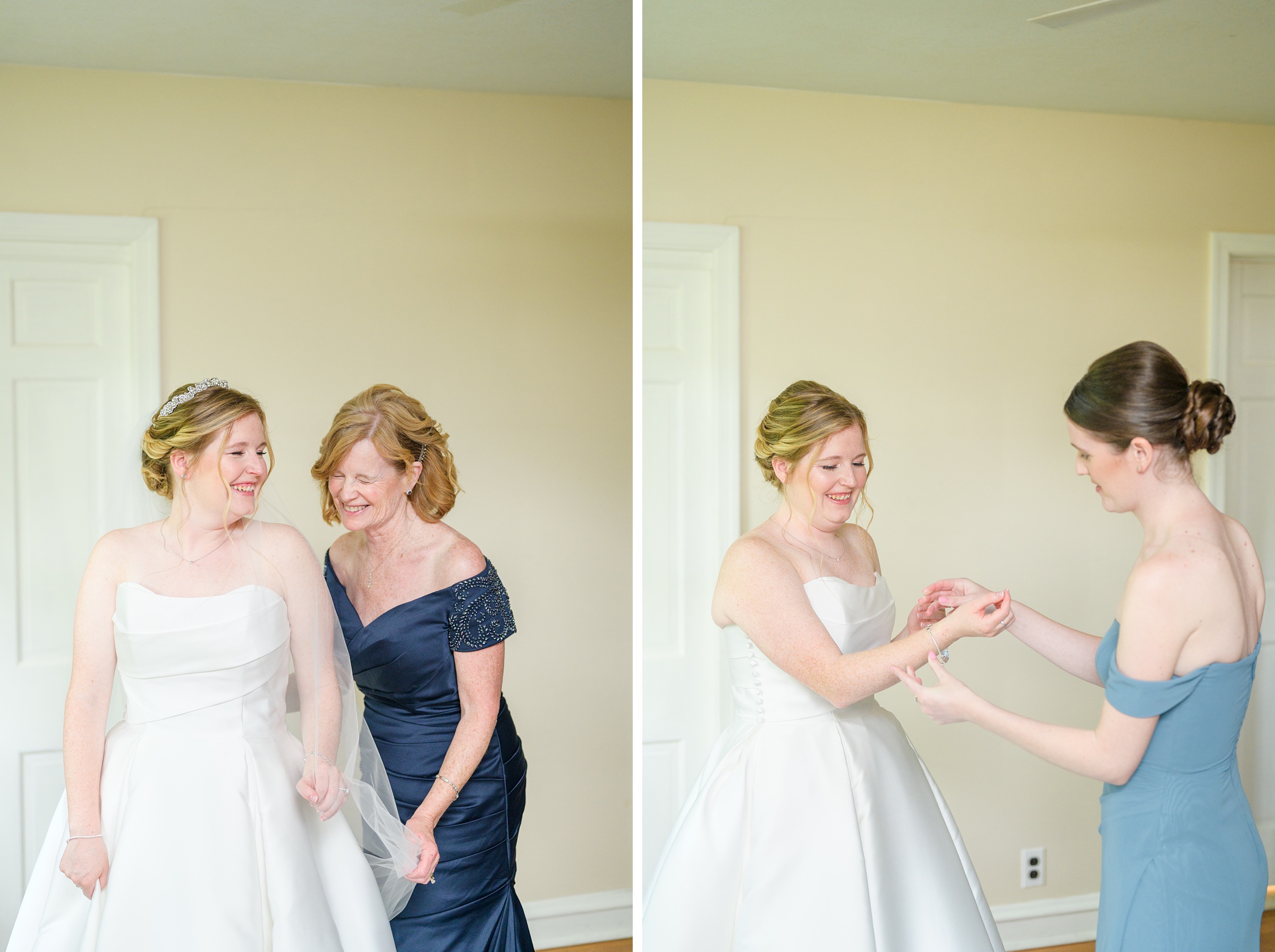 Blue and White Summer wedding day at the Philadelphia Cricket Club Photographed by Baltimore Wedding Photographer Cait Kramer Photography