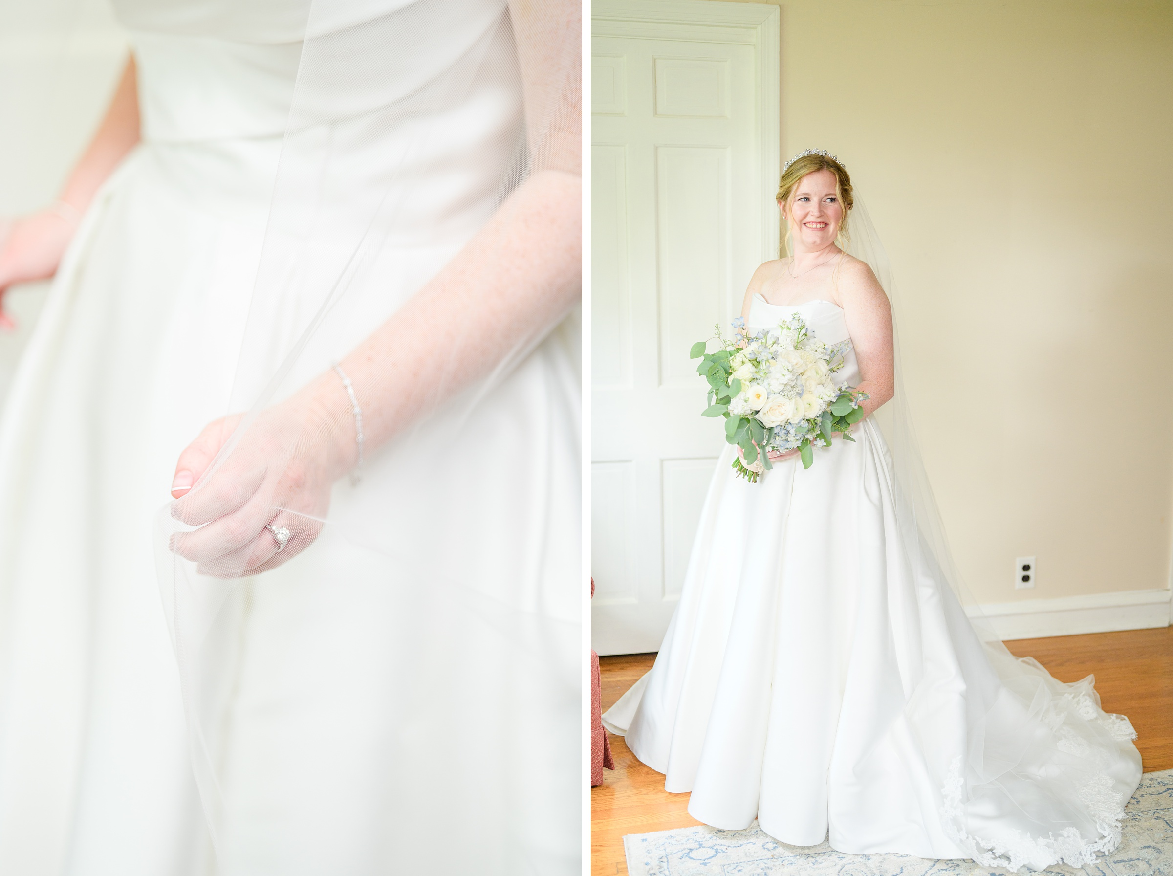 Blue and White Summer wedding day at the Philadelphia Cricket Club Photographed by Baltimore Wedding Photographer Cait Kramer Photography