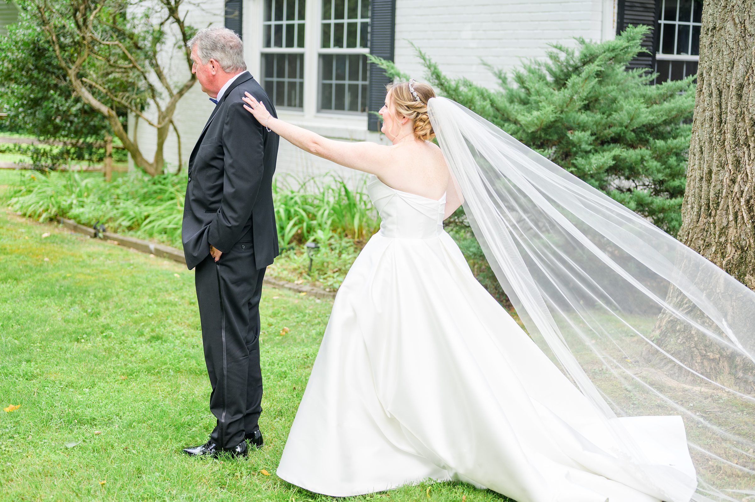 Blue and White Summer wedding day at the Philadelphia Cricket Club Photographed by Baltimore Wedding Photographer Cait Kramer Photography