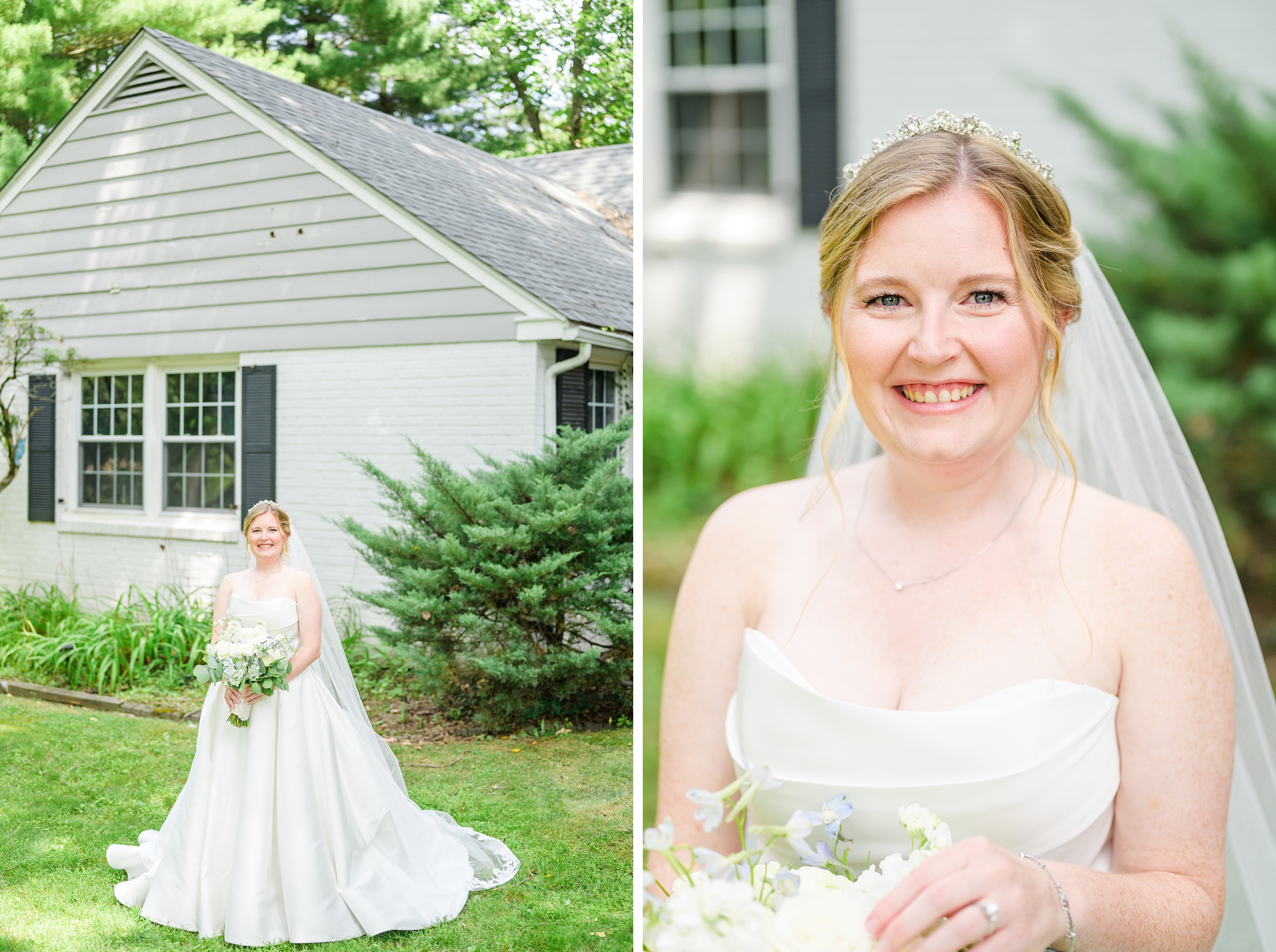 Blue and White Summer wedding day at the Philadelphia Cricket Club Photographed by Baltimore Wedding Photographer Cait Kramer Photography