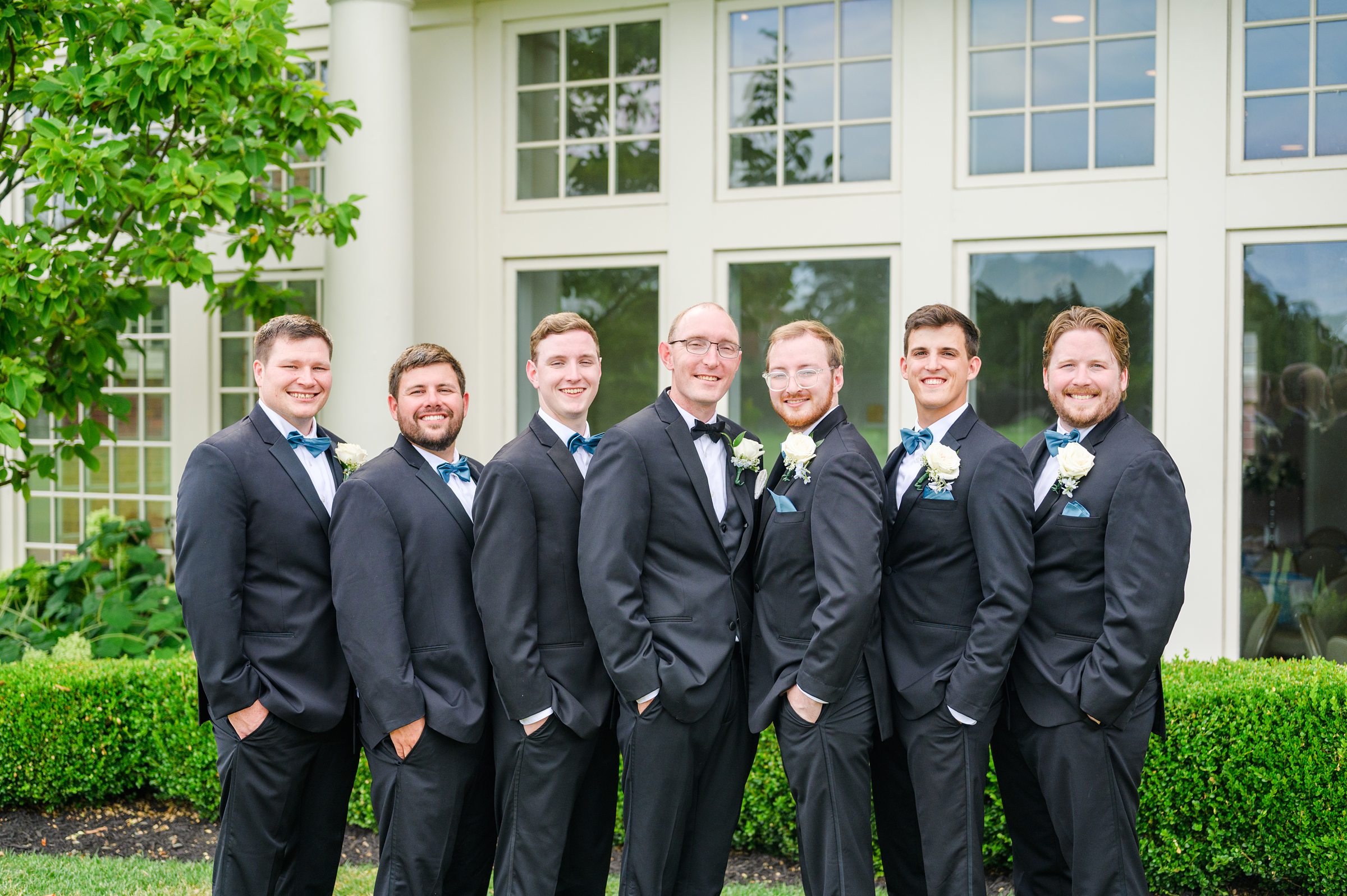 Blue and White Summer wedding day at the Philadelphia Cricket Club Photographed by Baltimore Wedding Photographer Cait Kramer Photography