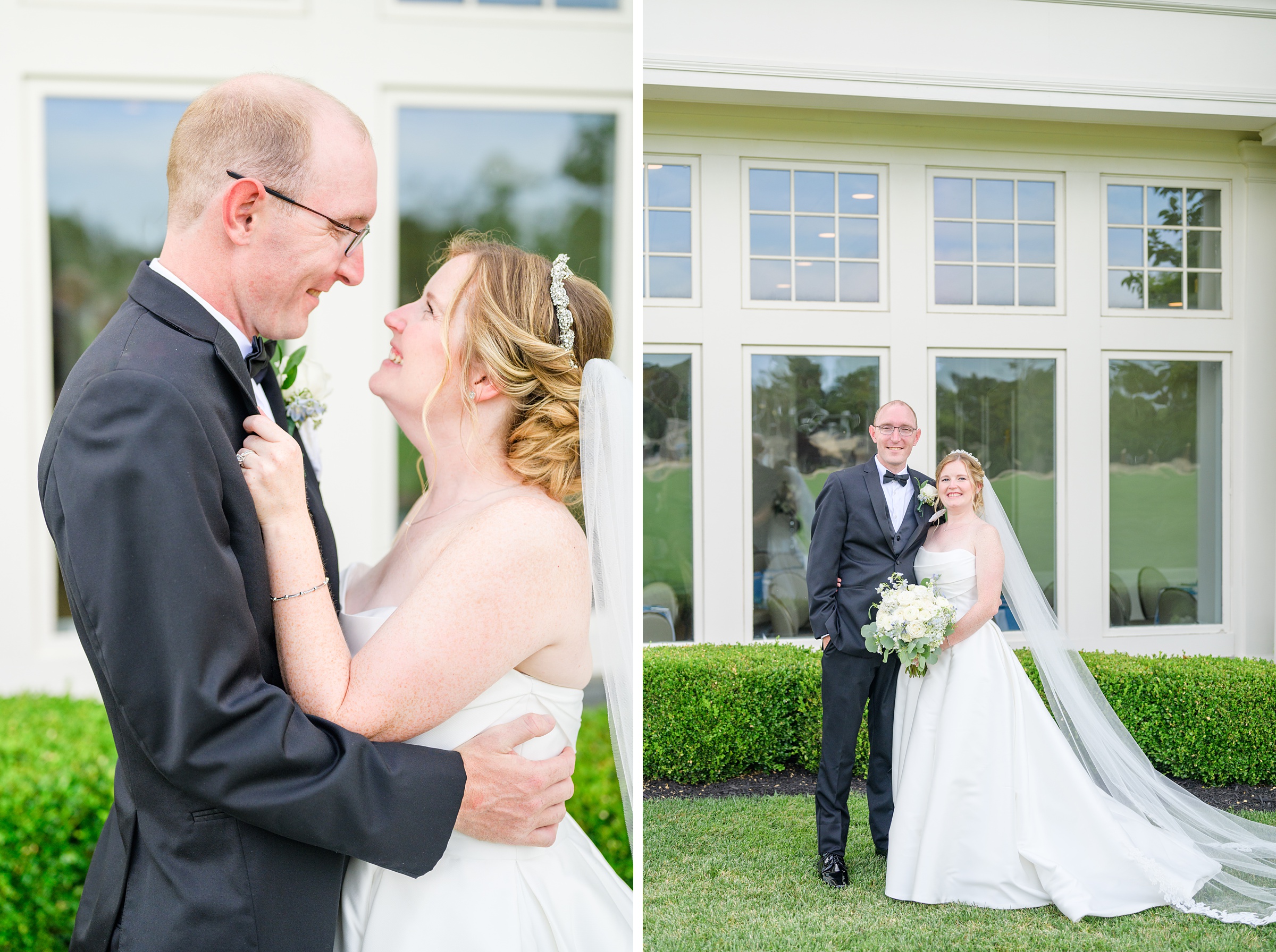 Blue and White Summer wedding day at the Philadelphia Cricket Club Photographed by Baltimore Wedding Photographer Cait Kramer Photography