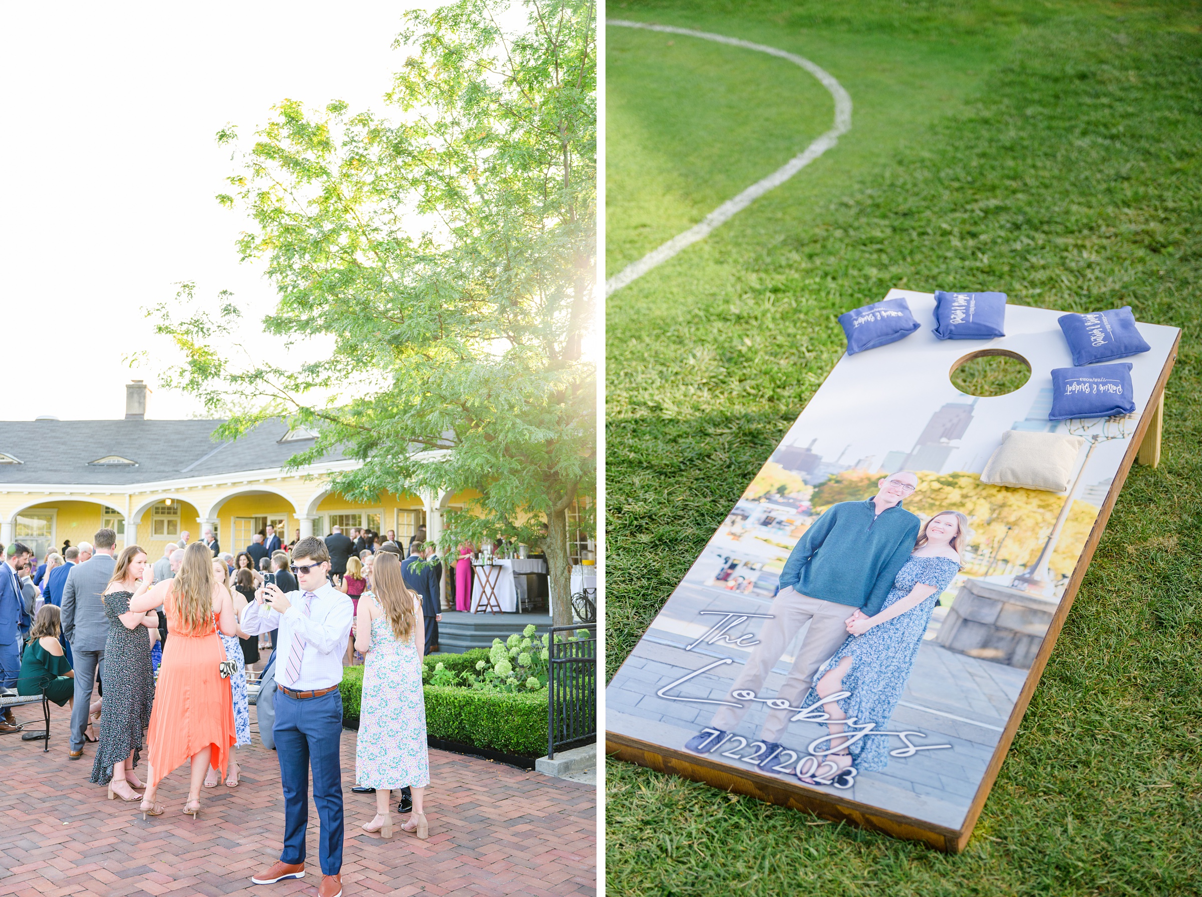 Blue and White Summer wedding day at the Philadelphia Cricket Club Photographed by Baltimore Wedding Photographer Cait Kramer Photography