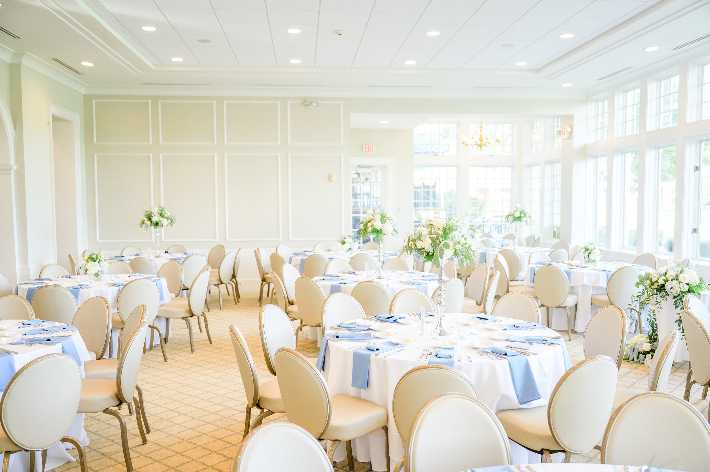 Blue and White Summer wedding day at the Philadelphia Cricket Club Photographed by Baltimore Wedding Photographer Cait Kramer Photography