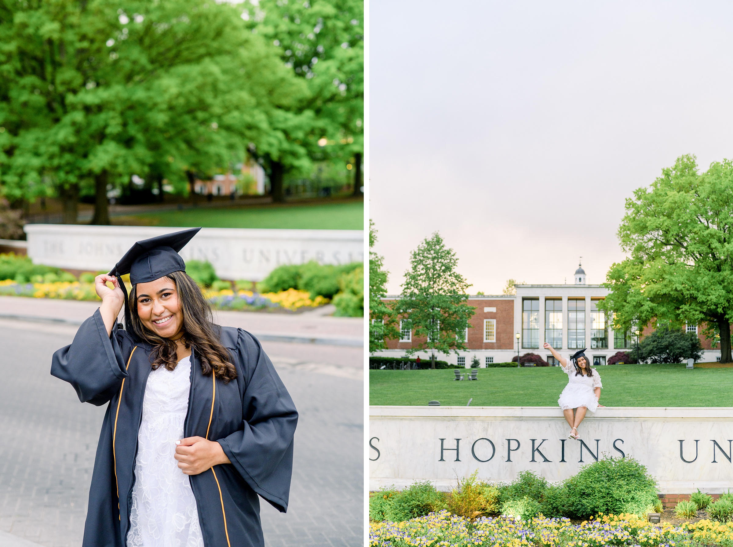 Johns Hopkins University Senior Photos in Baltimore, Maryland photographed by Baltimore Photographer Cait Kramer