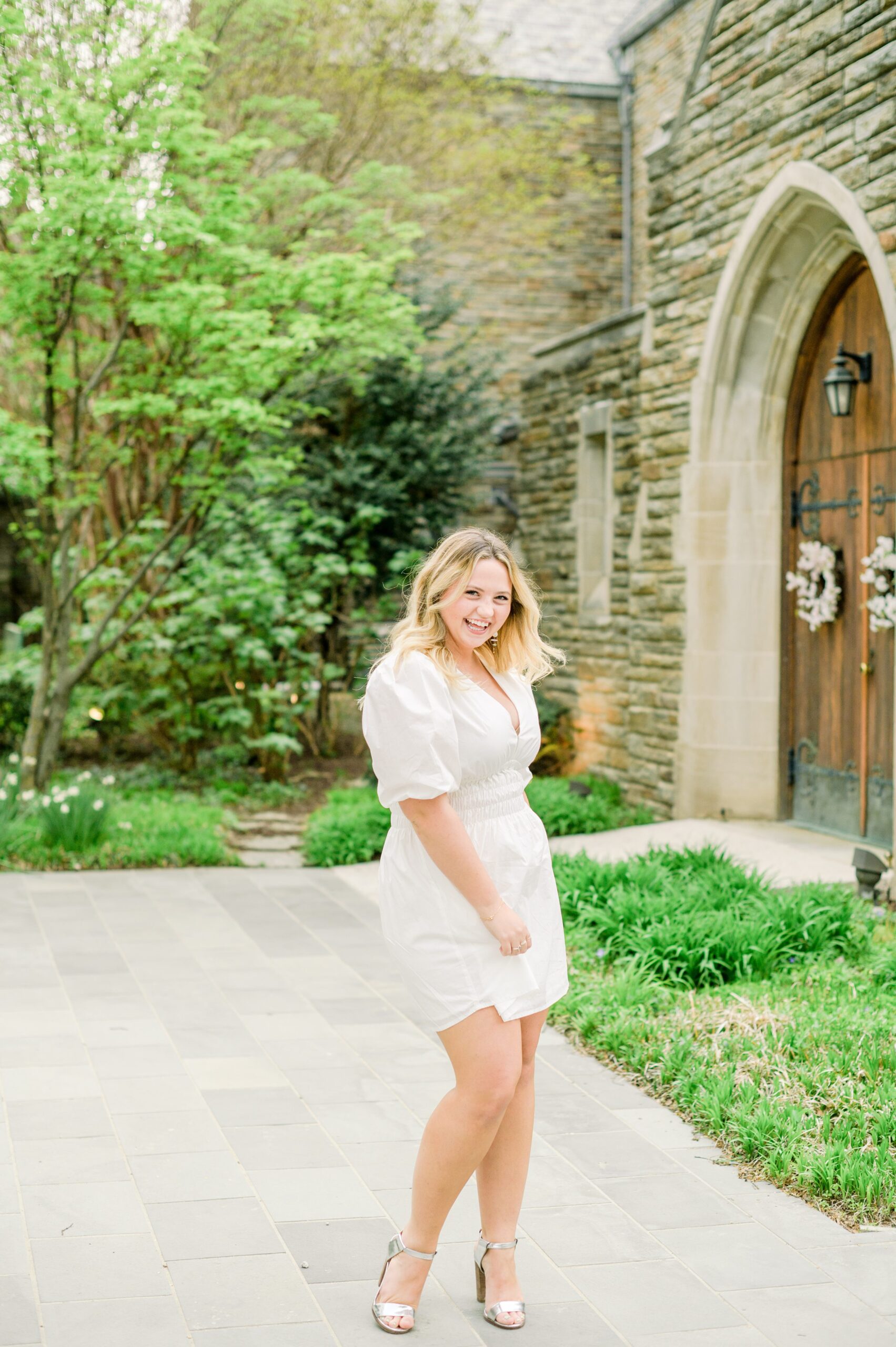 College Graduation Senior Session at Loyola University in Baltimore, Maryland. Photographed by Senior Portrait Photographer Cait Kramer Photography