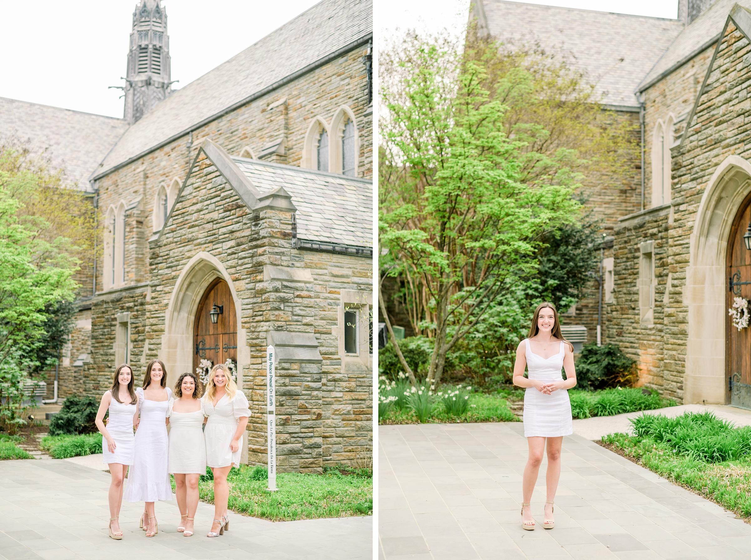 College Graduation Senior Session at Loyola University in Baltimore, Maryland. Photographed by Senior Portrait Photographer Cait Kramer Photography