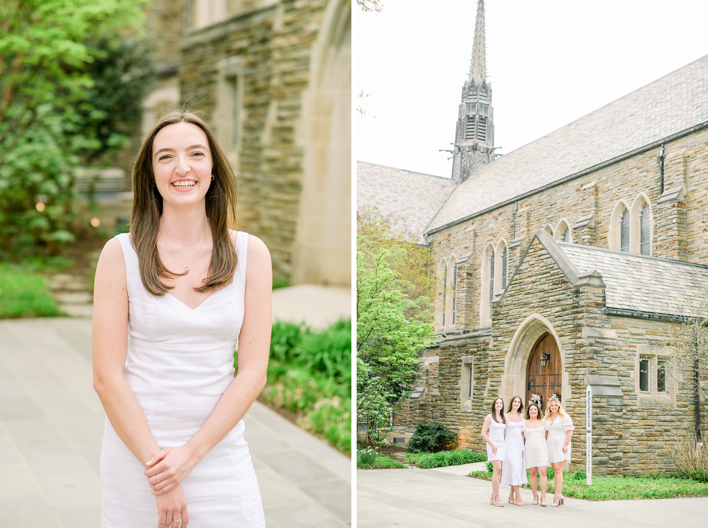 College Graduation Senior Session at Loyola University in Baltimore, Maryland. Photographed by Senior Portrait Photographer Cait Kramer Photography