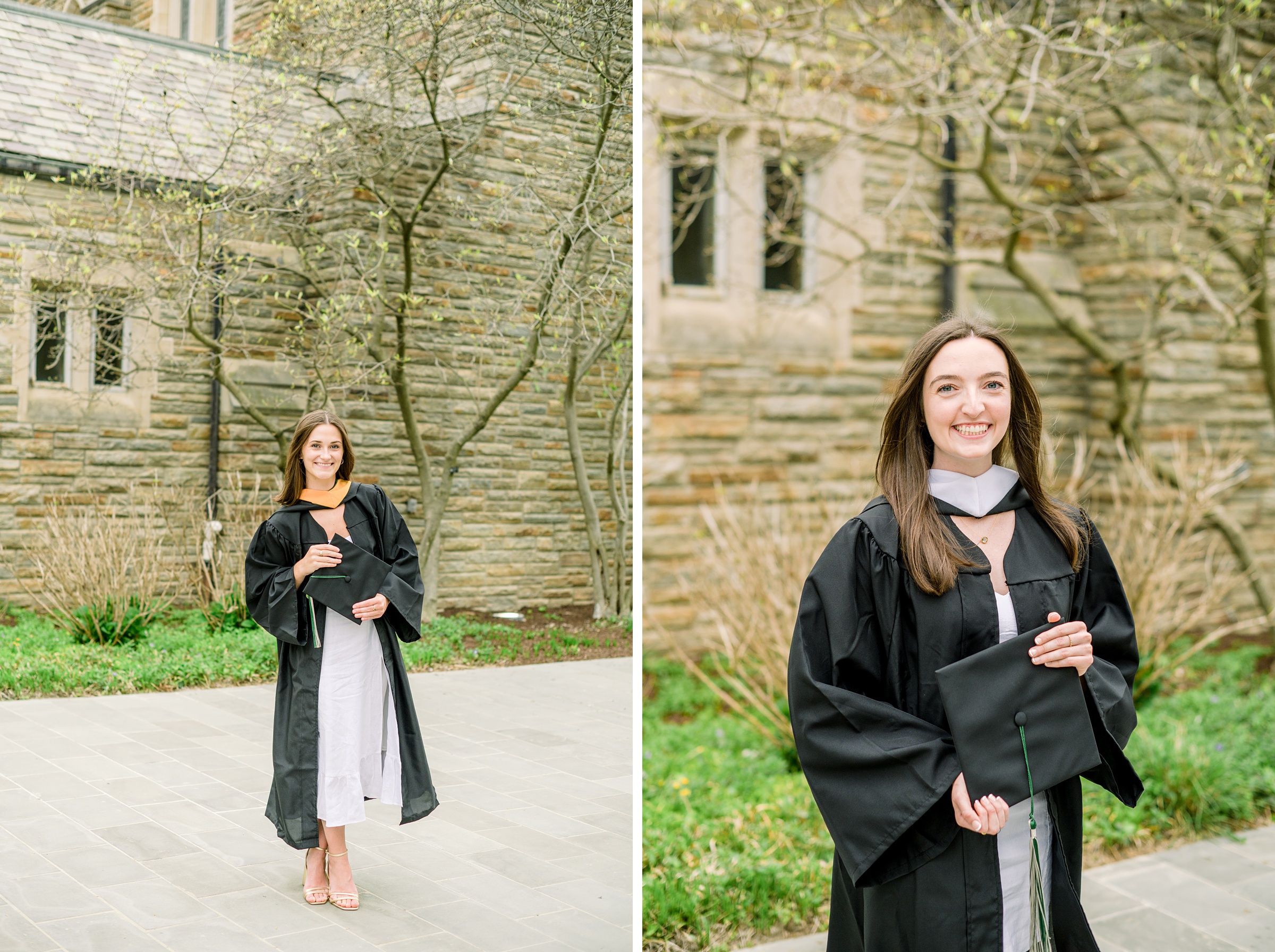 College Graduation Senior Session at Loyola University in Baltimore, Maryland. Photographed by Senior Portrait Photographer Cait Kramer Photography