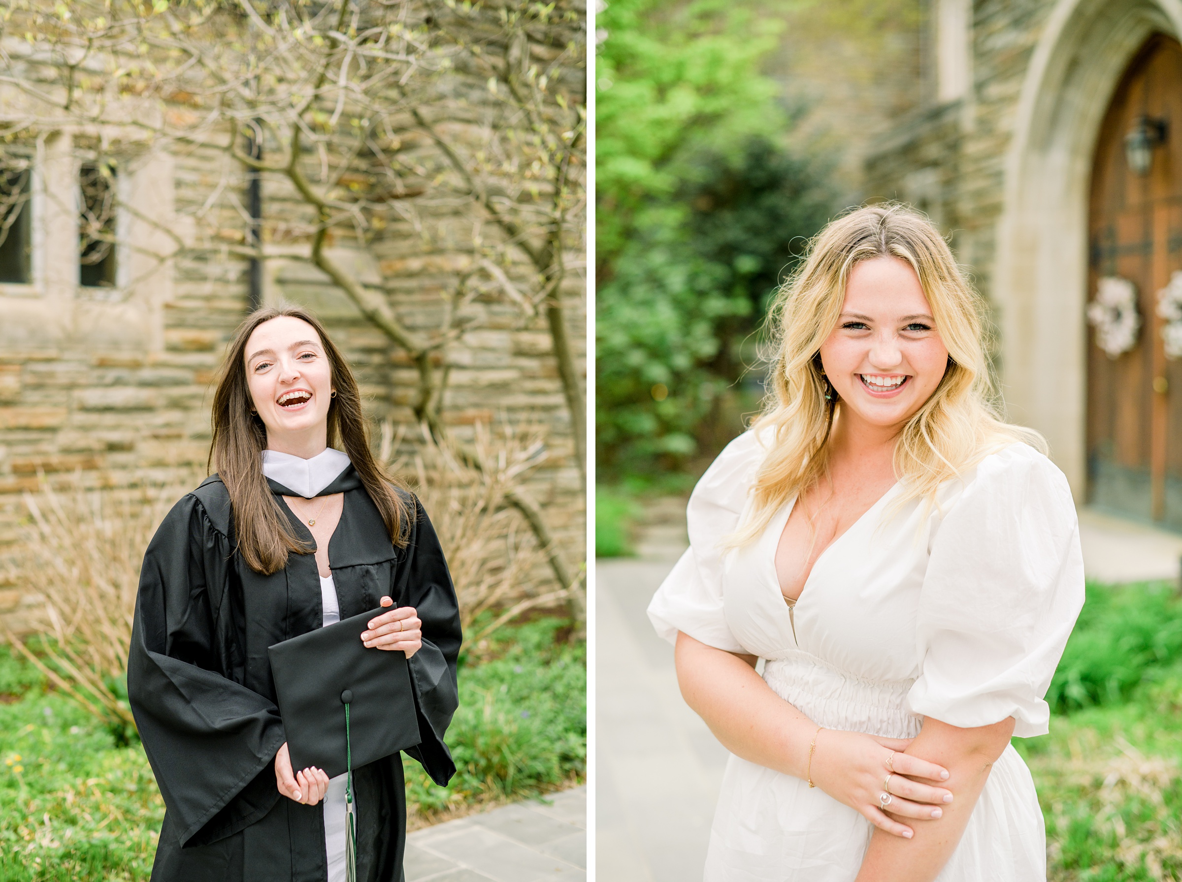 College Graduation Senior Session at Loyola University in Baltimore, Maryland. Photographed by Senior Portrait Photographer Cait Kramer Photography
