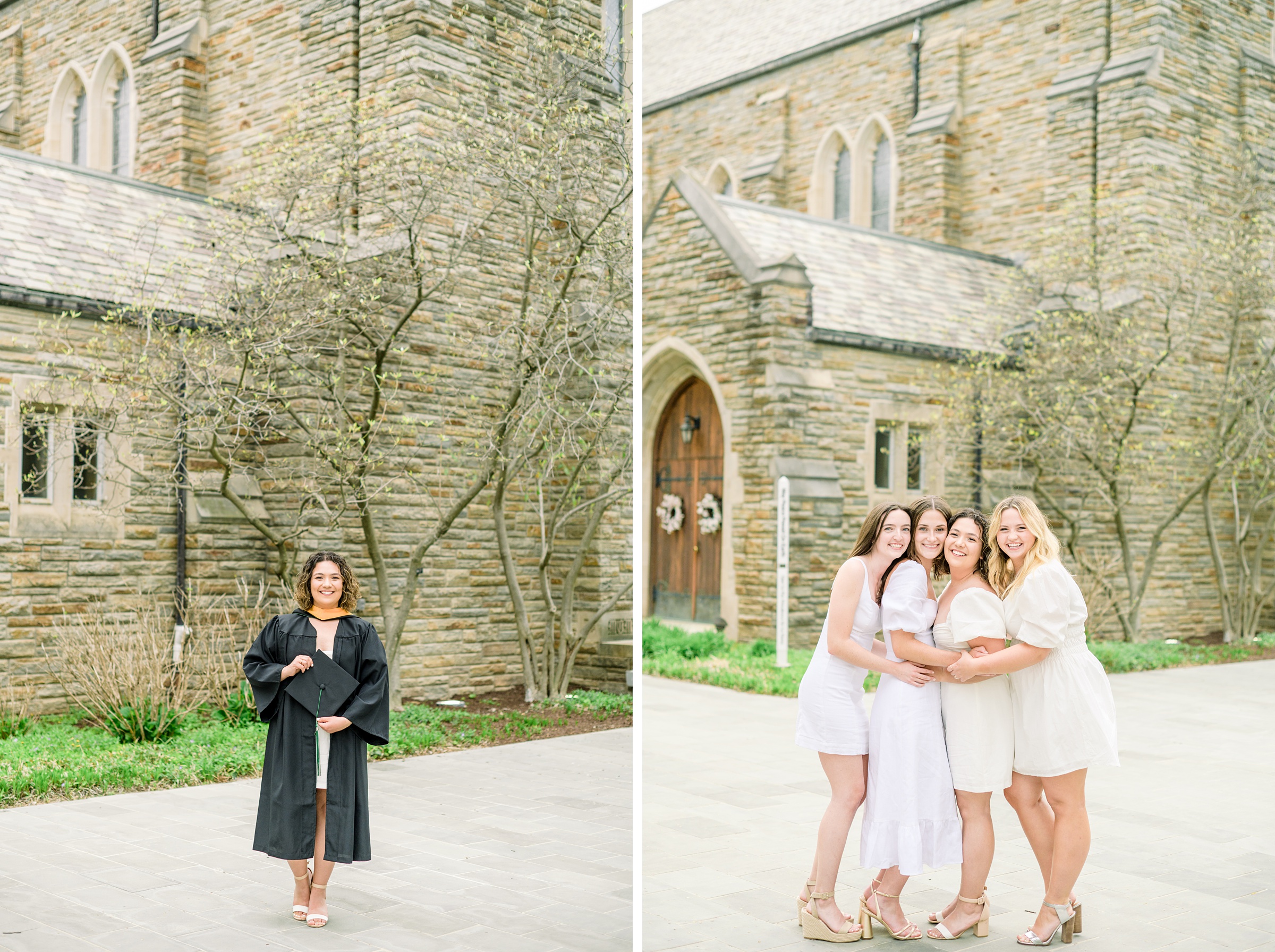 College Graduation Senior Session at Loyola University in Baltimore, Maryland. Photographed by Senior Portrait Photographer Cait Kramer Photography