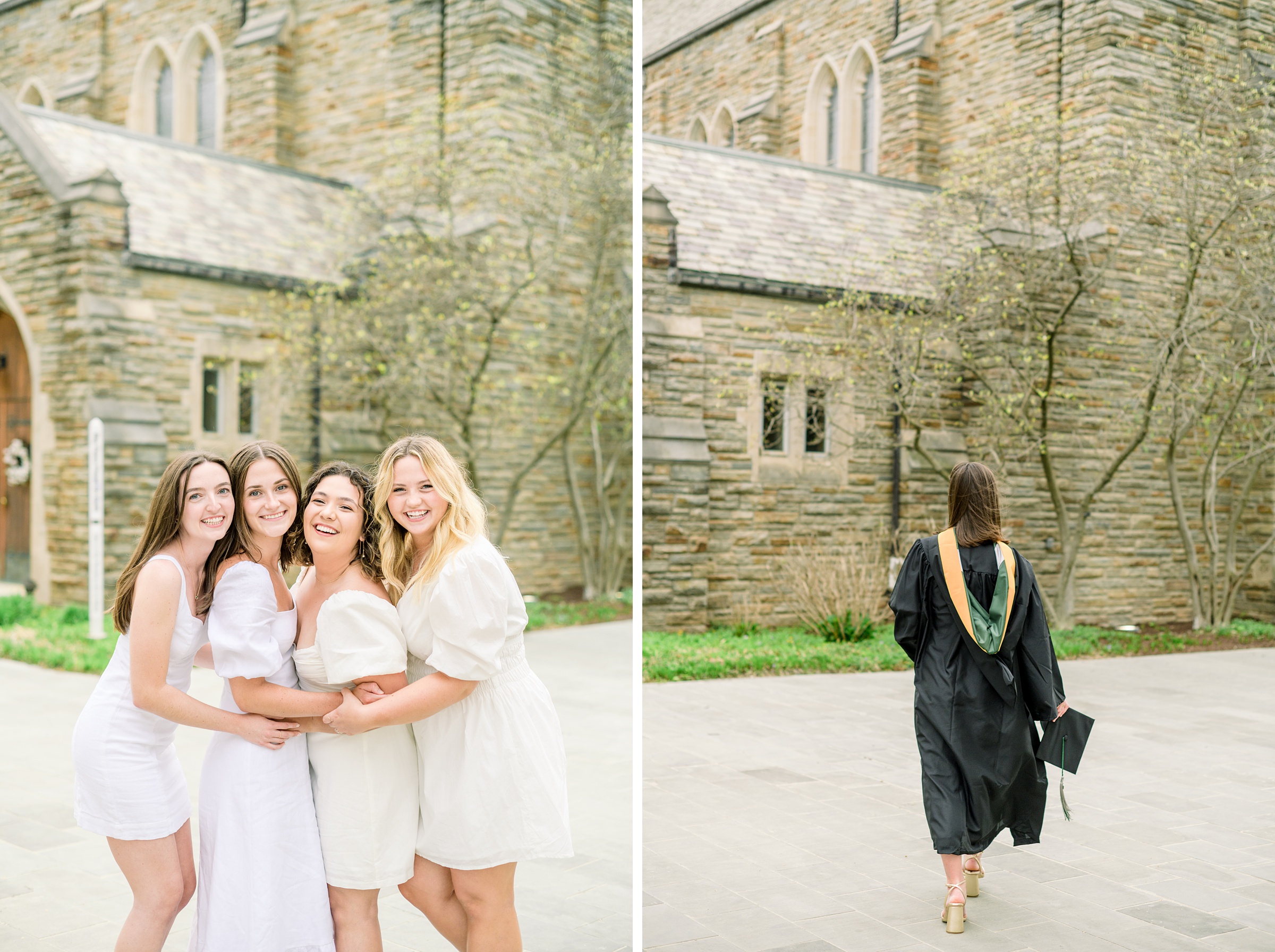 College Graduation Senior Session at Loyola University in Baltimore, Maryland. Photographed by Senior Portrait Photographer Cait Kramer Photography