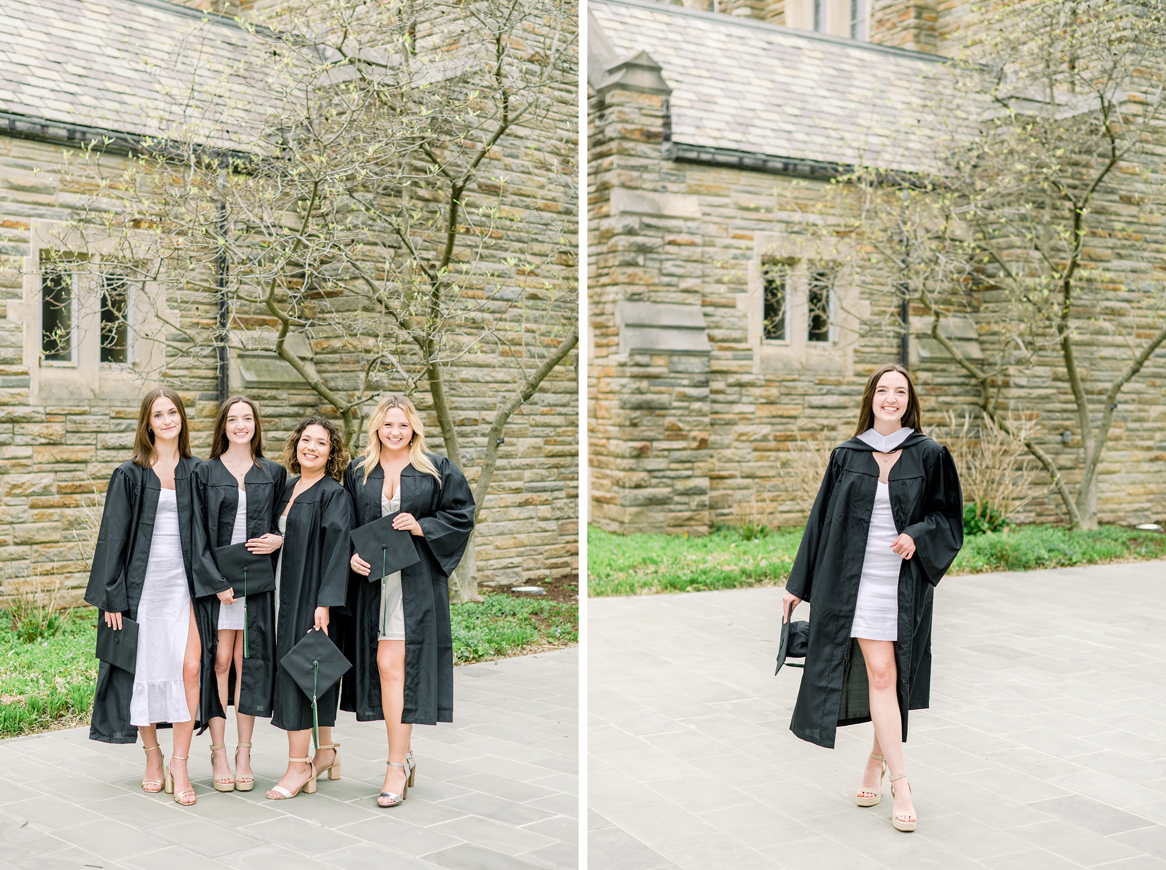 College Graduation Senior Session at Loyola University in Baltimore, Maryland. Photographed by Senior Portrait Photographer Cait Kramer Photography