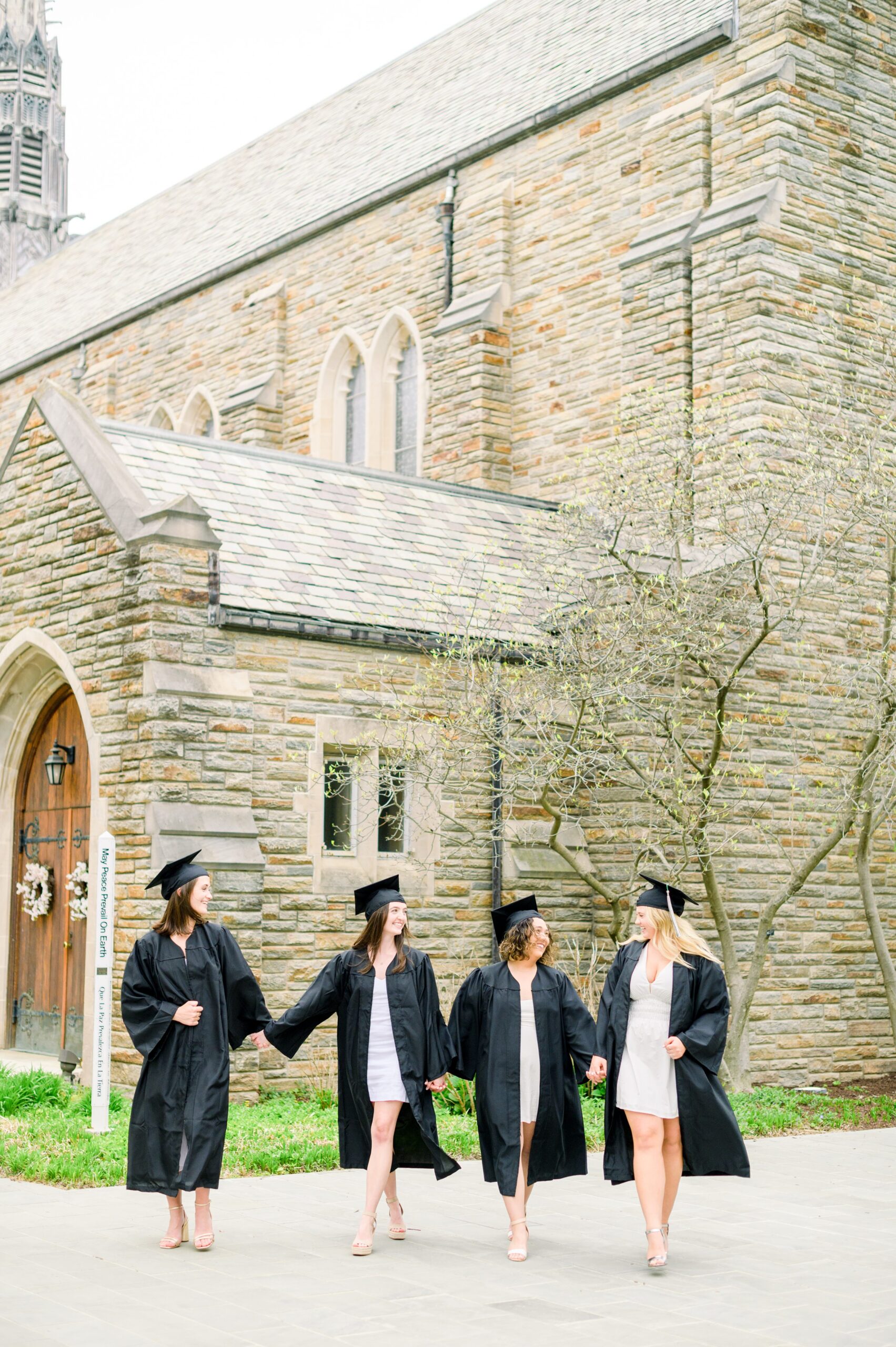 College Graduation Senior Session at Loyola University in Baltimore, Maryland. Photographed by Senior Portrait Photographer Cait Kramer Photography