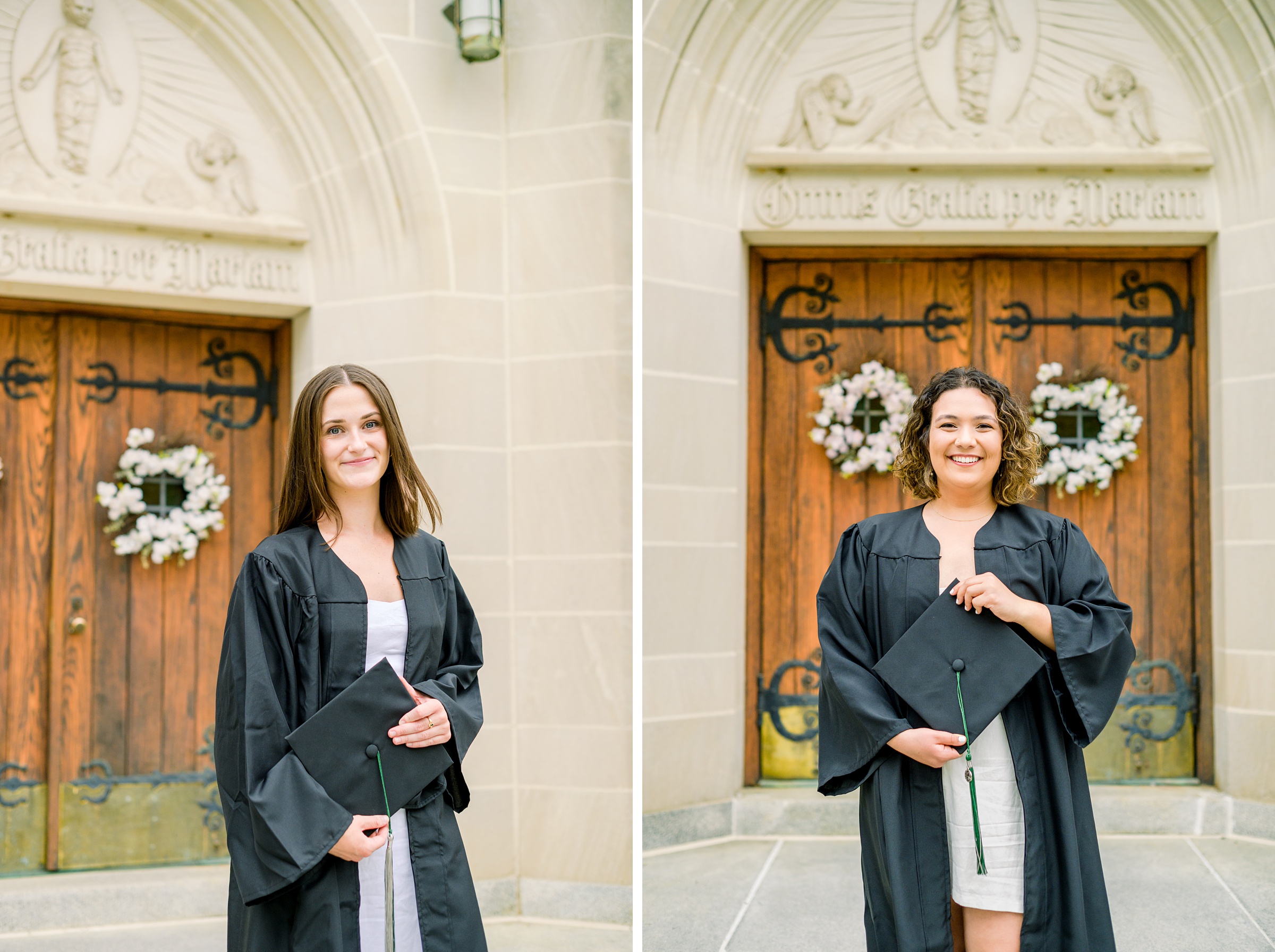 College Graduation Senior Session at Loyola University in Baltimore, Maryland. Photographed by Senior Portrait Photographer Cait Kramer Photography