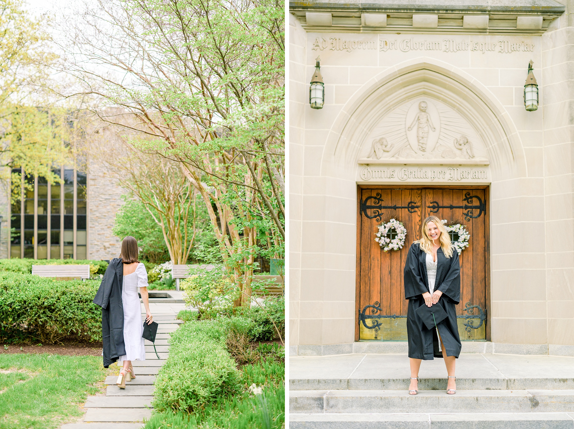 College Graduation Senior Session at Loyola University in Baltimore, Maryland. Photographed by Senior Portrait Photographer Cait Kramer Photography